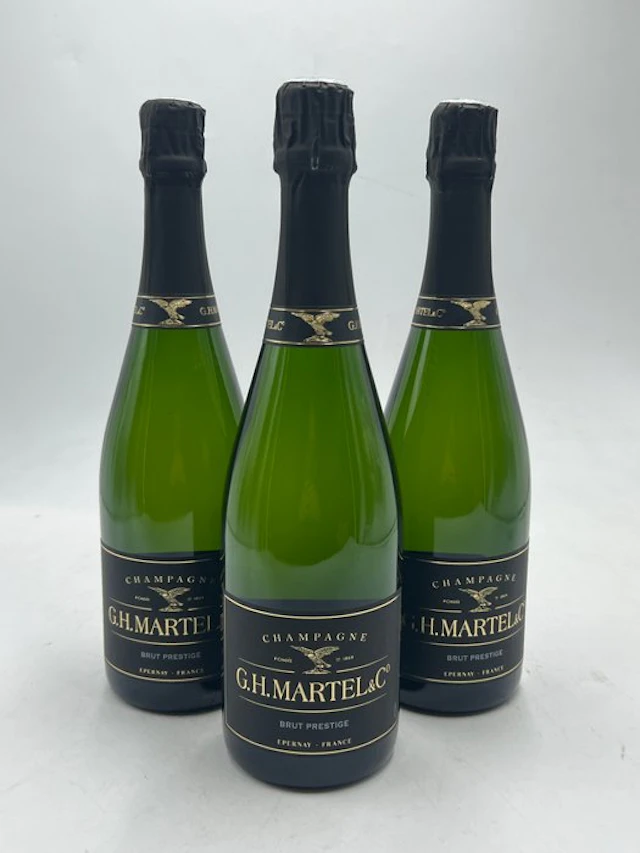 GH Martel, Prestige - Champagne Brut - 3 Bottles (0.75L)