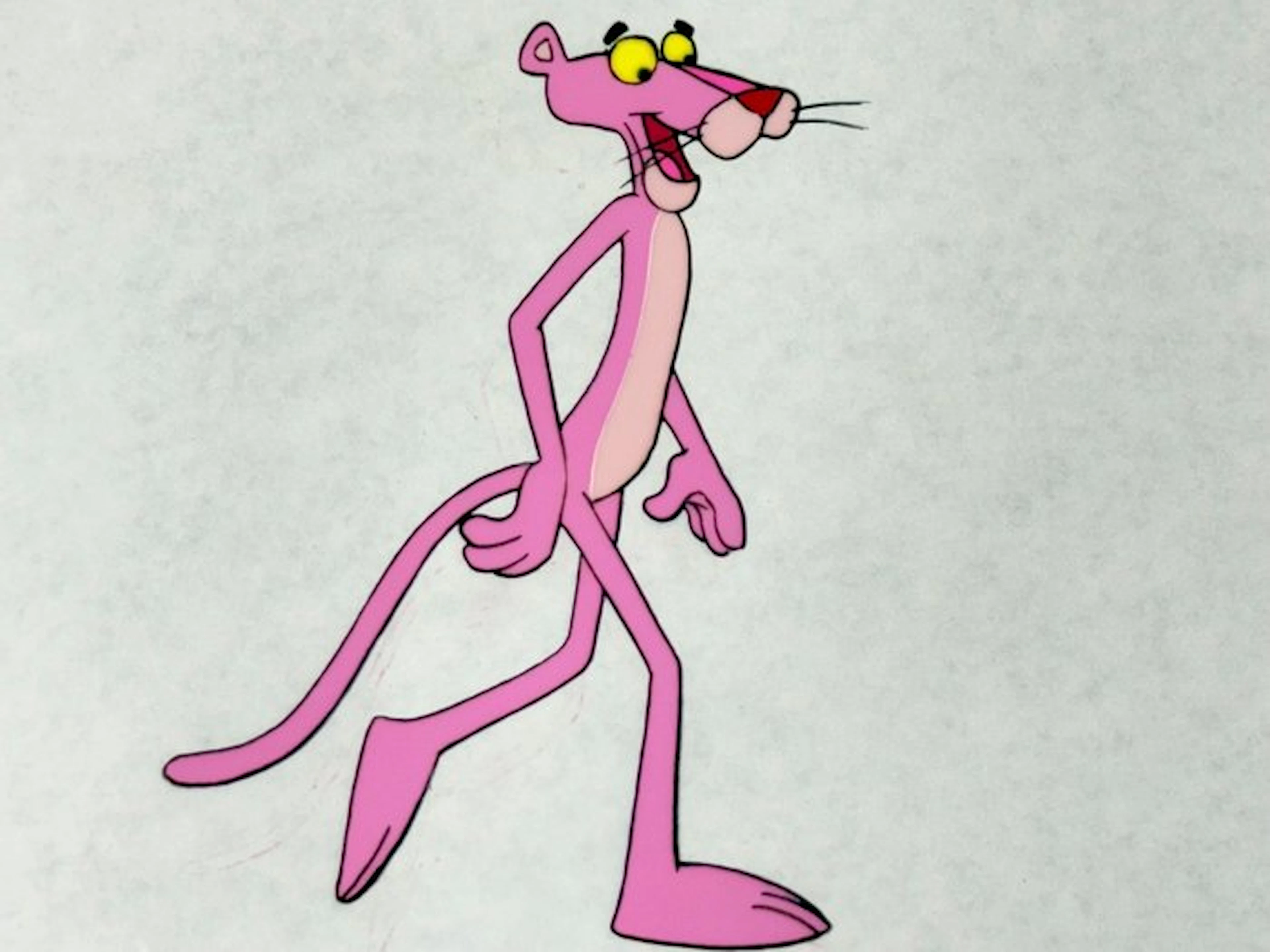 Friz Freleng - Original animation cel and drawing of Pink...