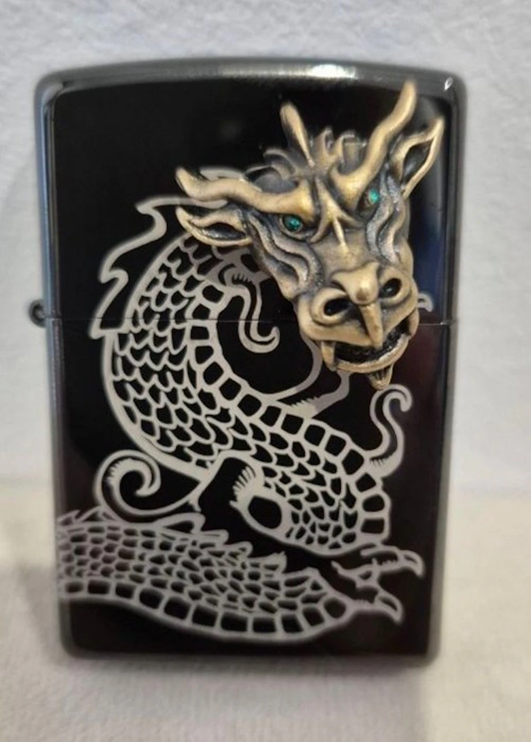 Zippo - Lighter - Steel (stainless), Bronze