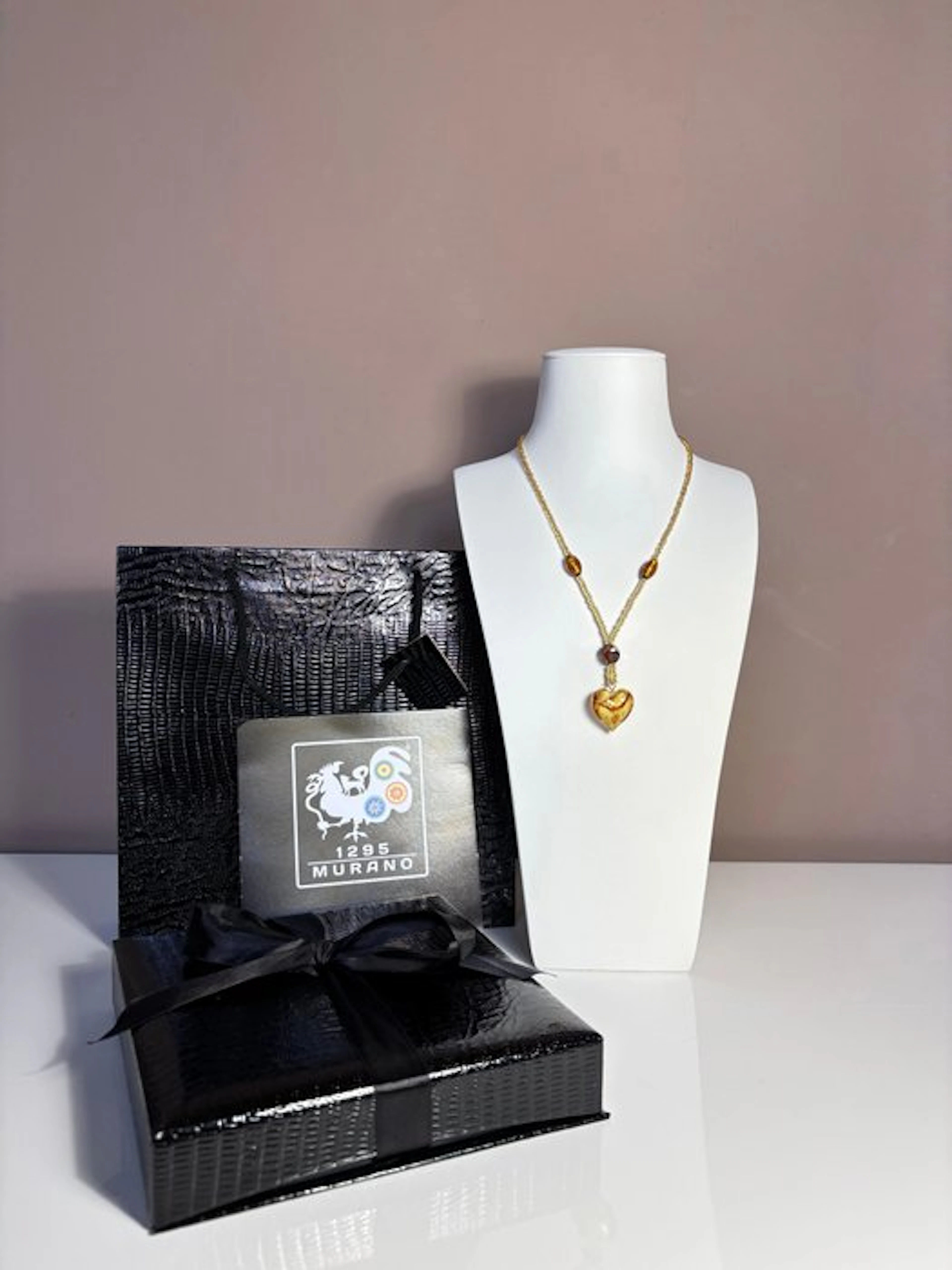necklace - Necklace - 24 kt gold Murano necklace
