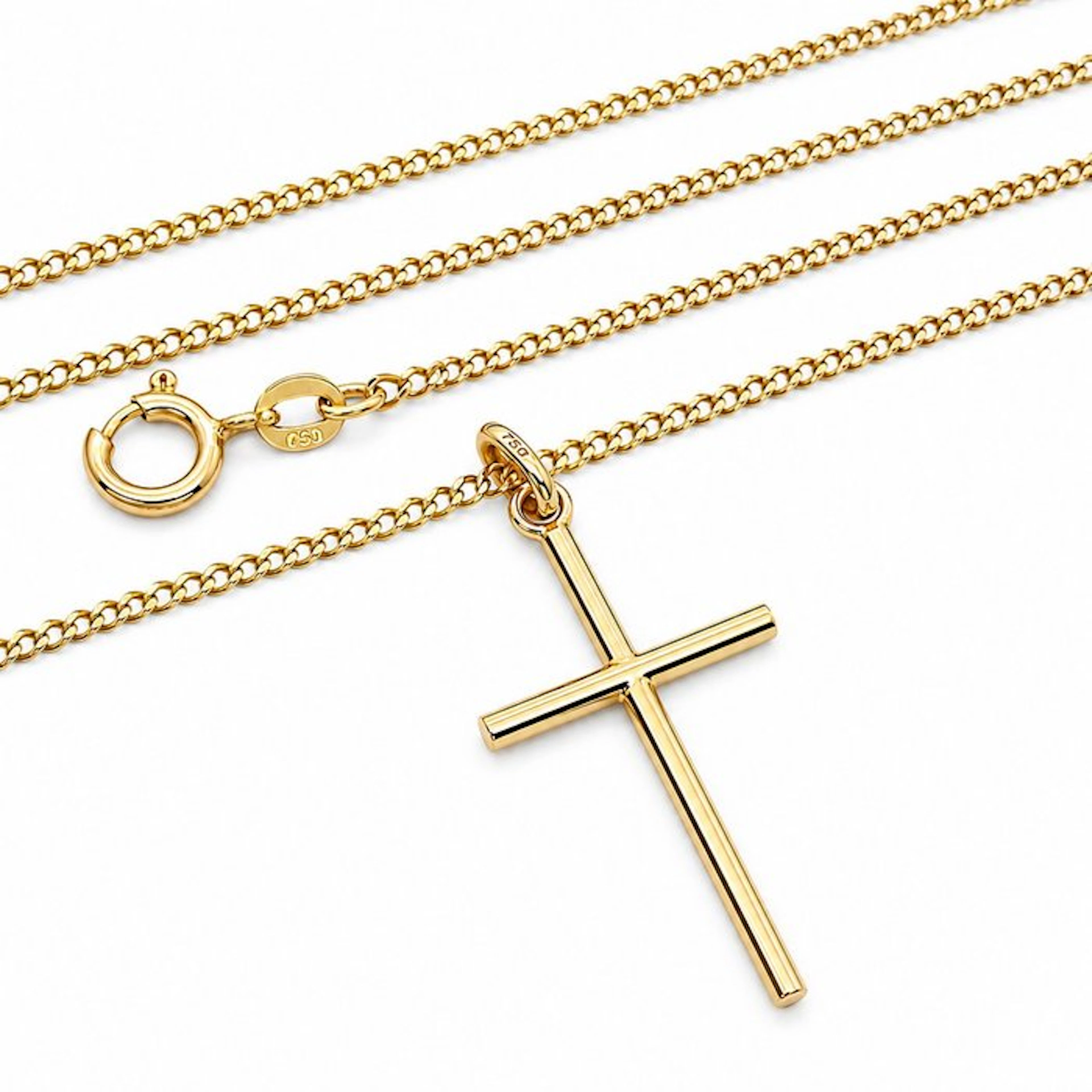 Necklace with pendant - 18 kt. Yellow gold - Handmade - Made in Italy