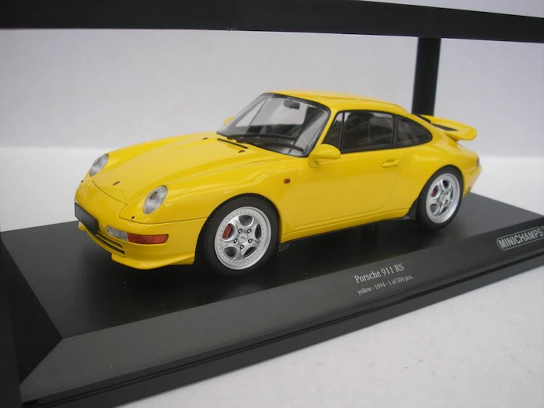 MiniChamps 1:18 - Model car - Porsche 911 (993) RS - 1994 - Yellow - 504 pcs