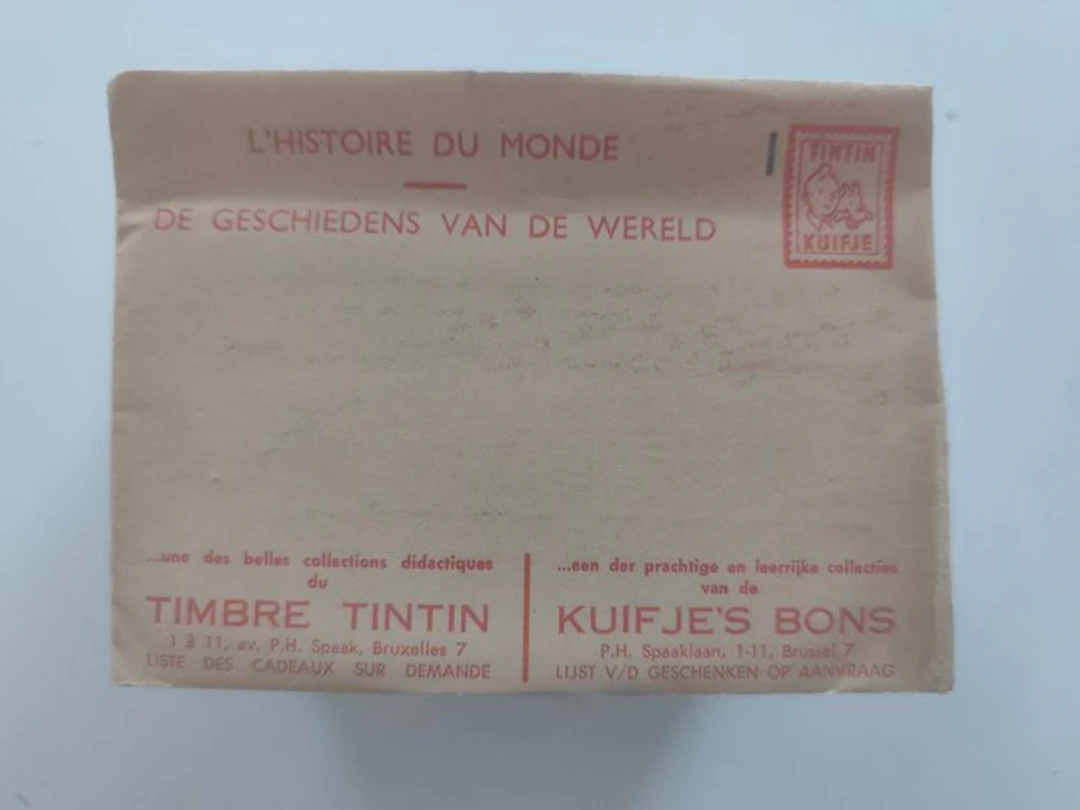 Tintin - Complete set of 33 original envelopes Tintin stamp / Kuifje’s Coupons