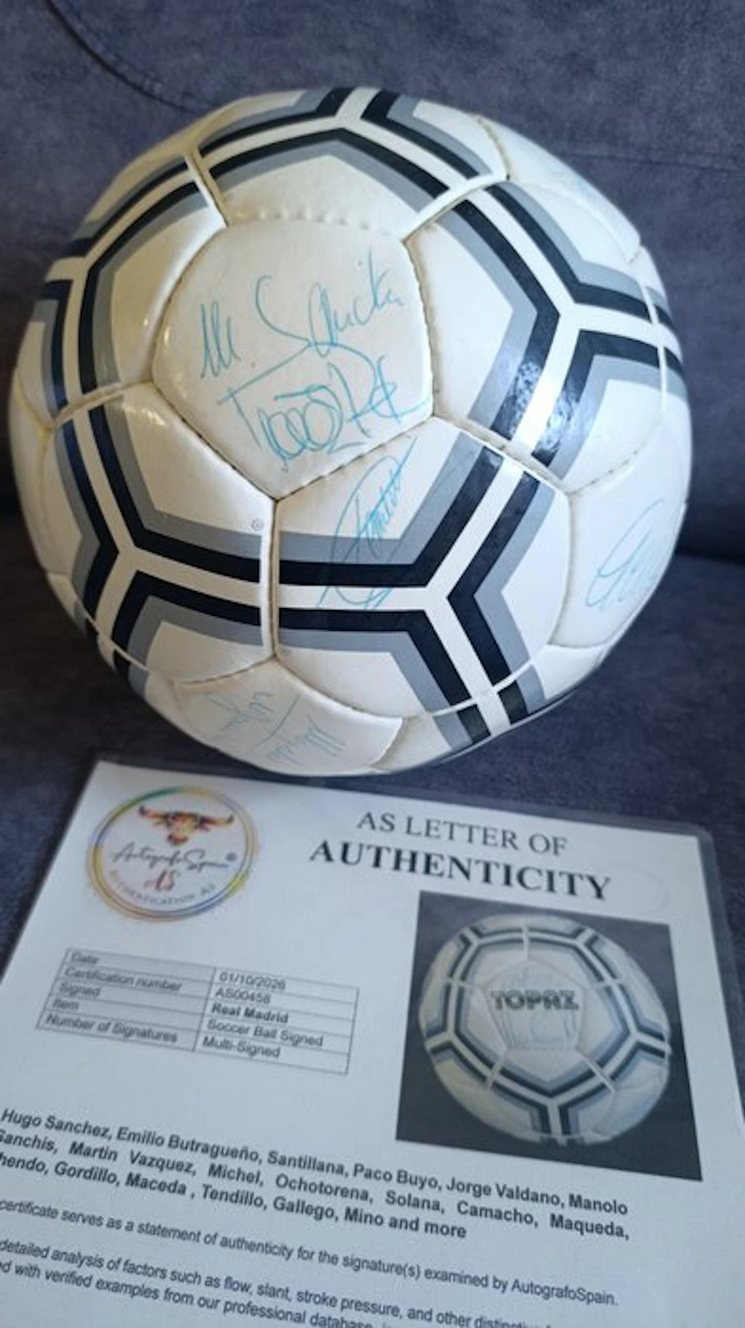 Real Madrid - Soccer - Hugo Sanchez - 1986 - Football