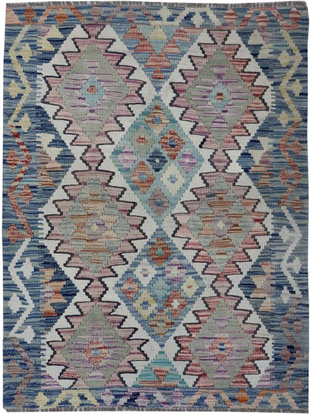 Handwoven Designer Kilim – Afghan Design - Kelim - 115 cm - 86 cm