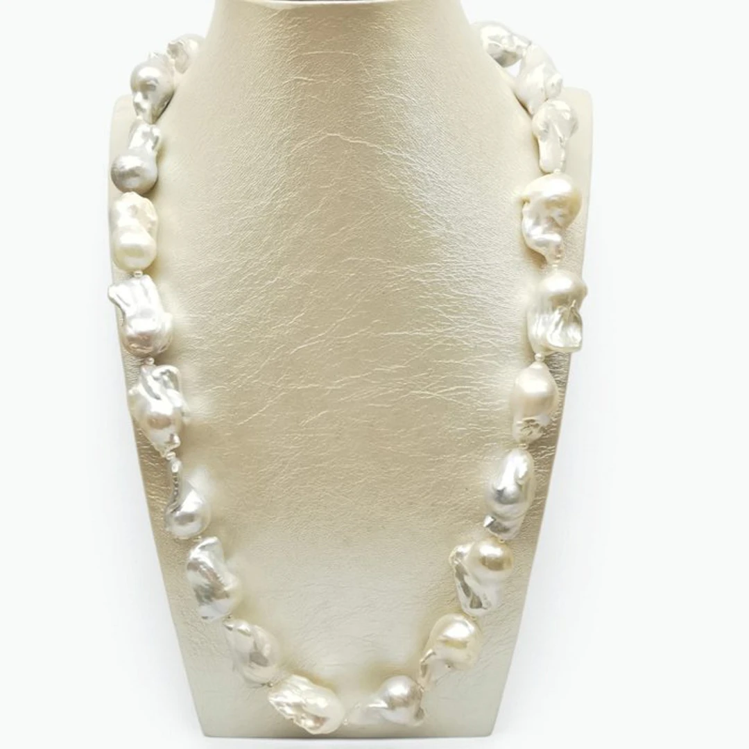 Pearl - Silver - Necklace - Italian craftsmanship
