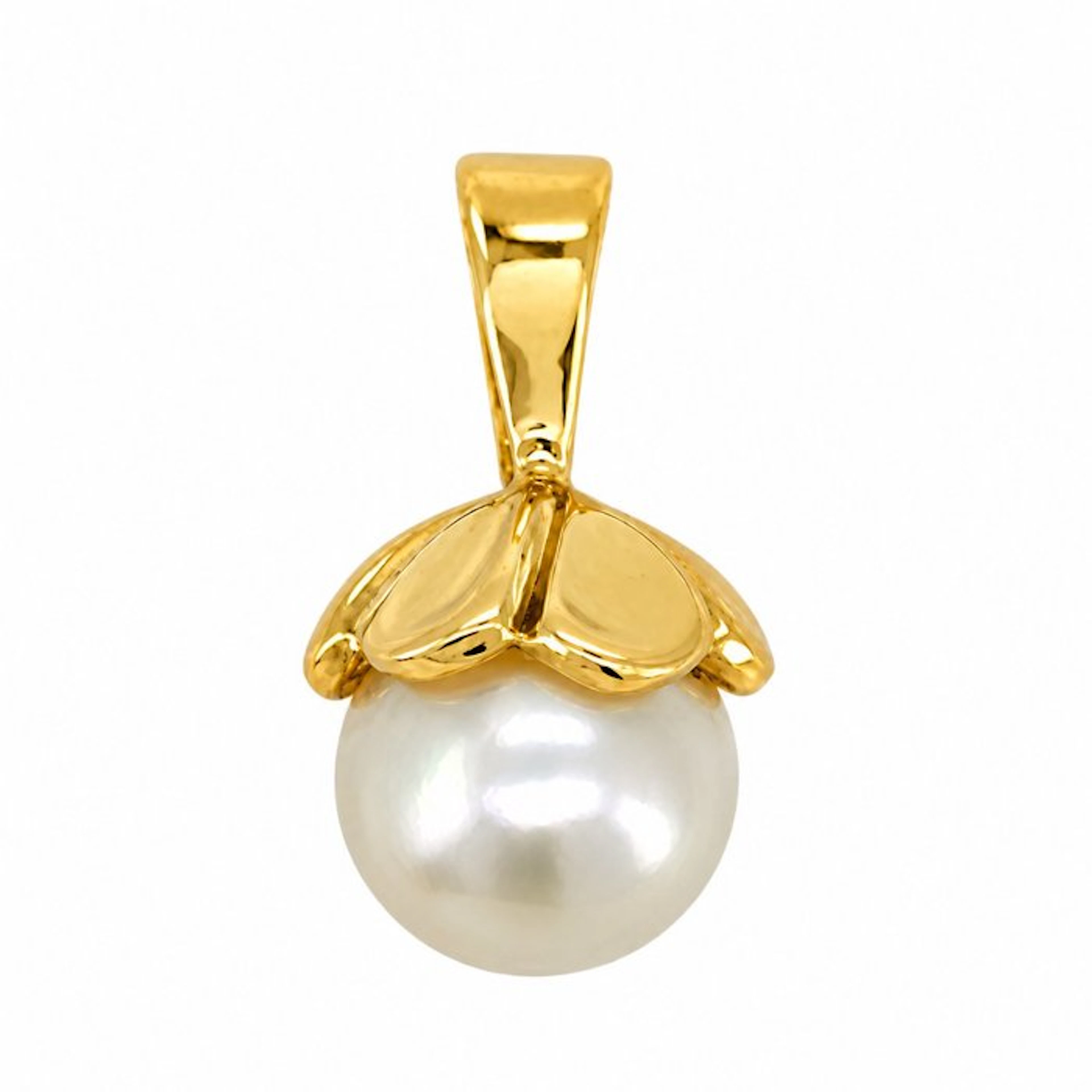 No reserve price - Pendant - 18 kt. Yellow gold - Pearl