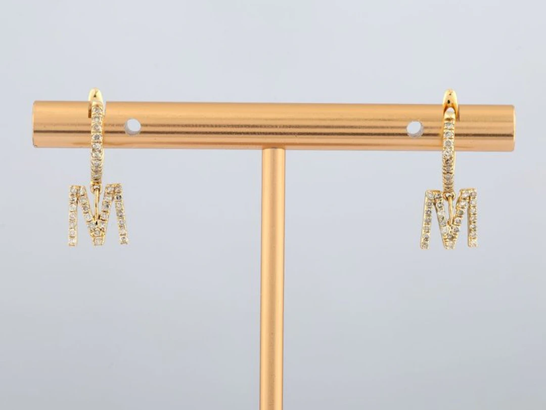 Earrings - 14 kt. Yellow gold - 0.32ct. tw. Diamond (Natural)