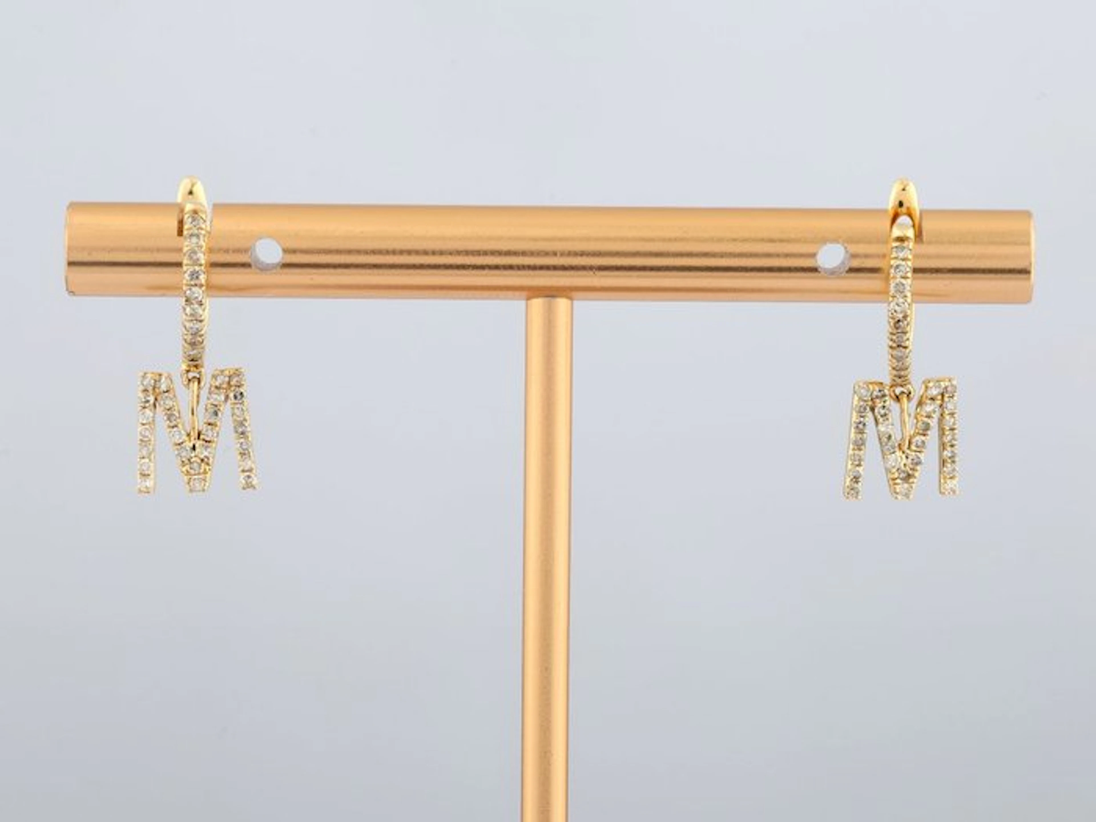 Earrings - 14 kt. Yellow gold - 0.32ct. tw. Diamond (Natural)