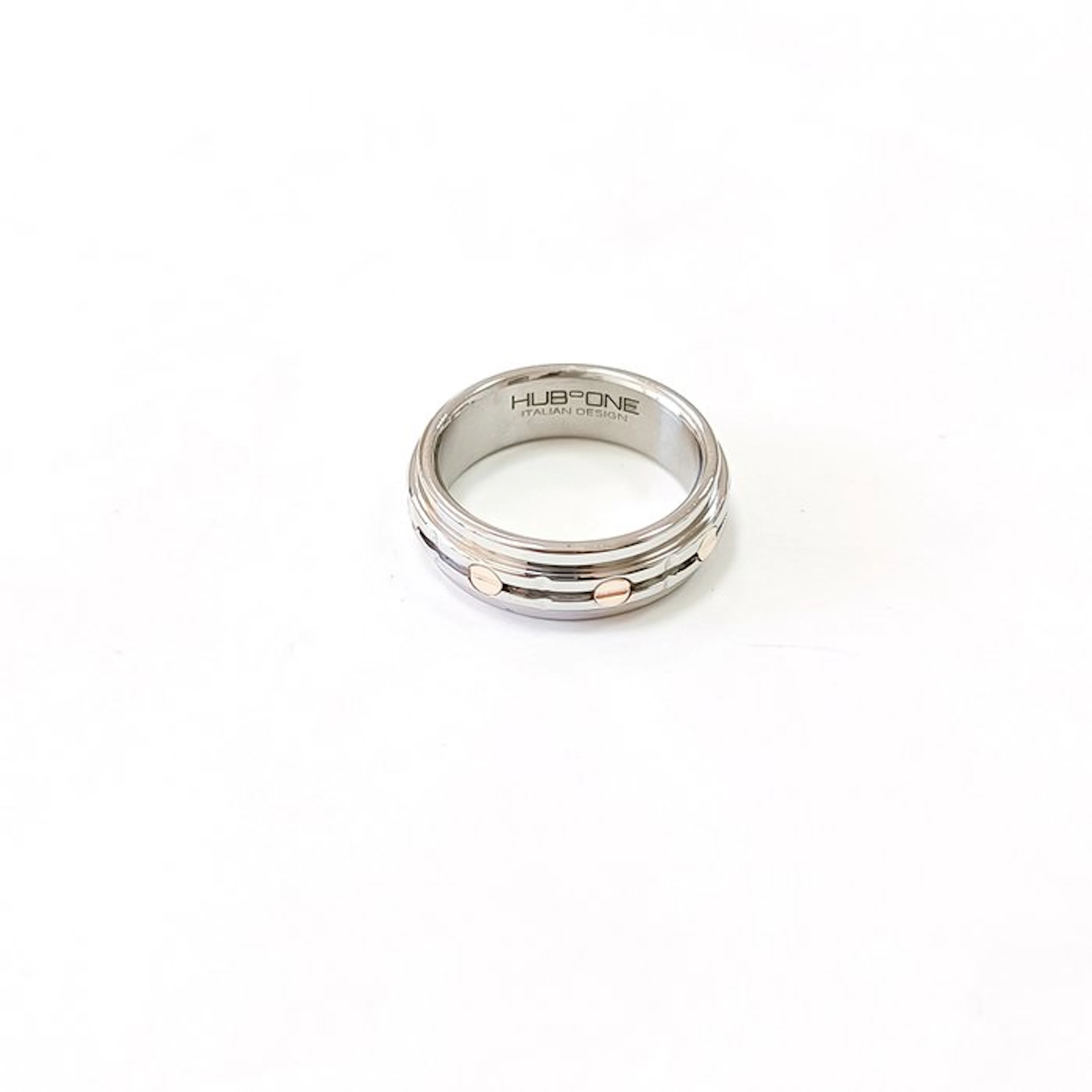 18 kt. - Rose gold, Steel - Ring - Artisanal Size 64