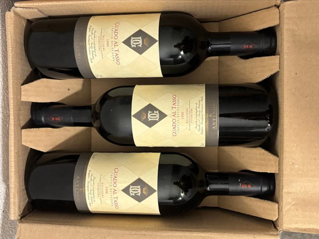 1996 Antinori, Guado al Tasso - Bolgheri Superiore - 3 Bottles (0.75L)