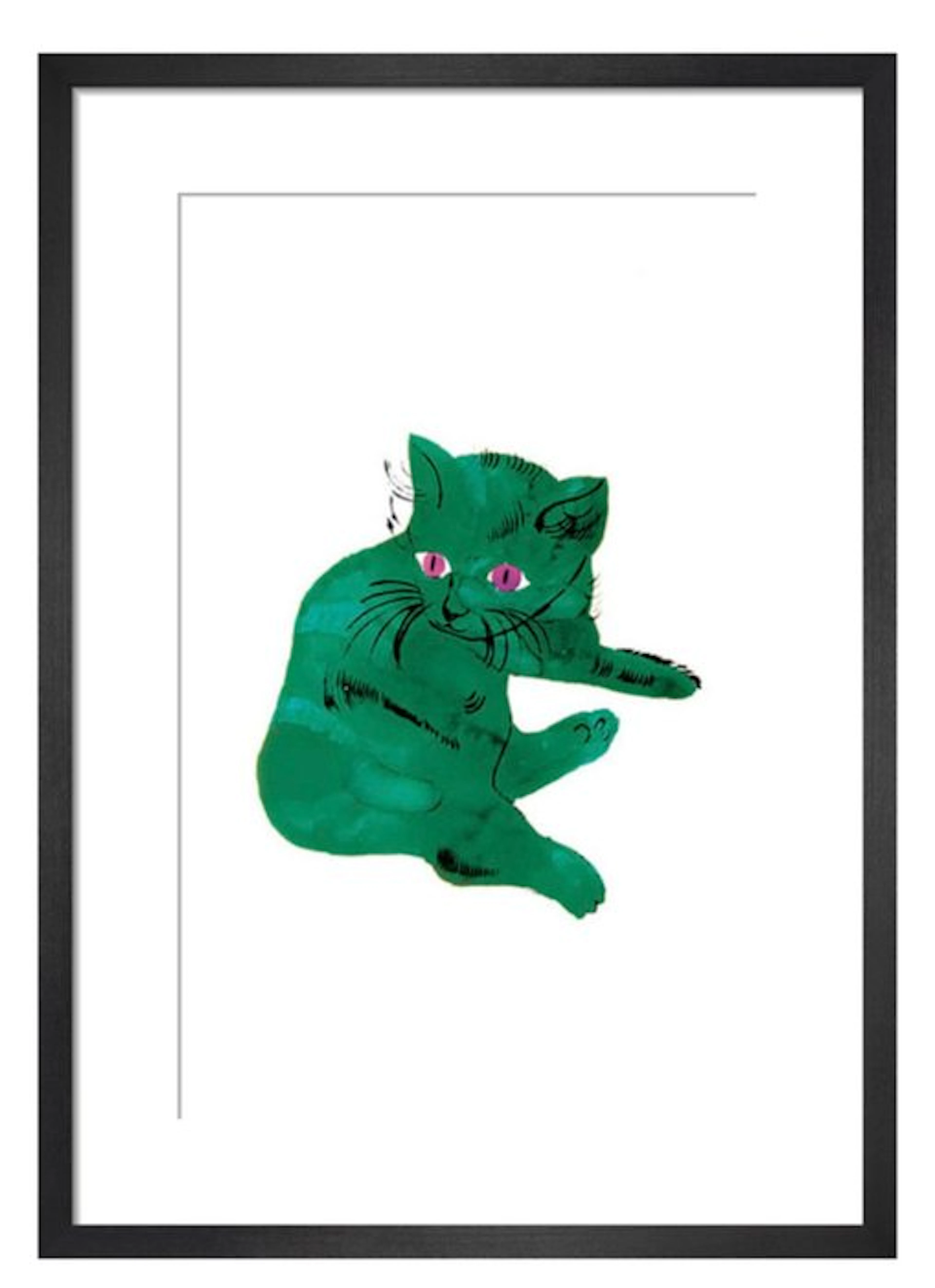 Andy Warhol - “Green Cat, 1954”.