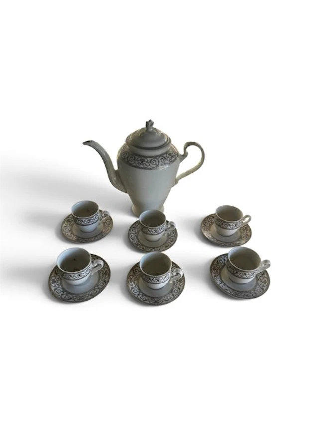 La Reine - Lord Byron - Coffee service (24) - Porcellana...