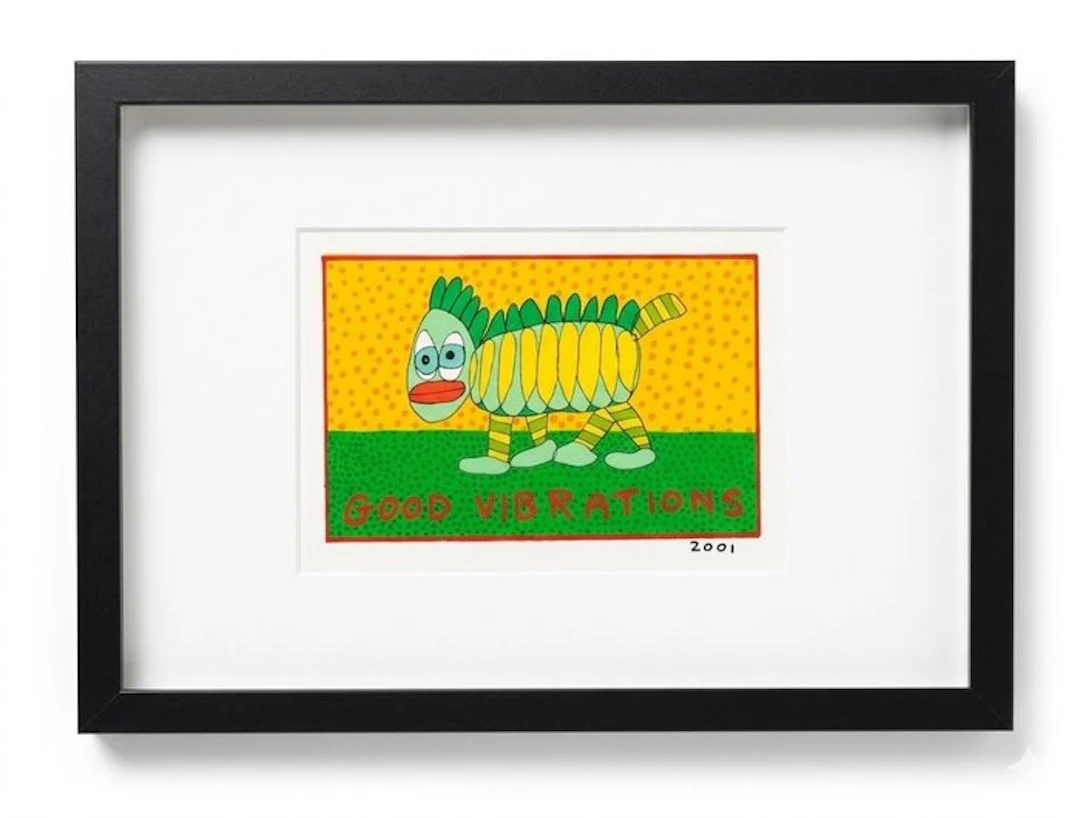 James Rizzi (1950-2011) - Good Vibrations, original Siebdruck