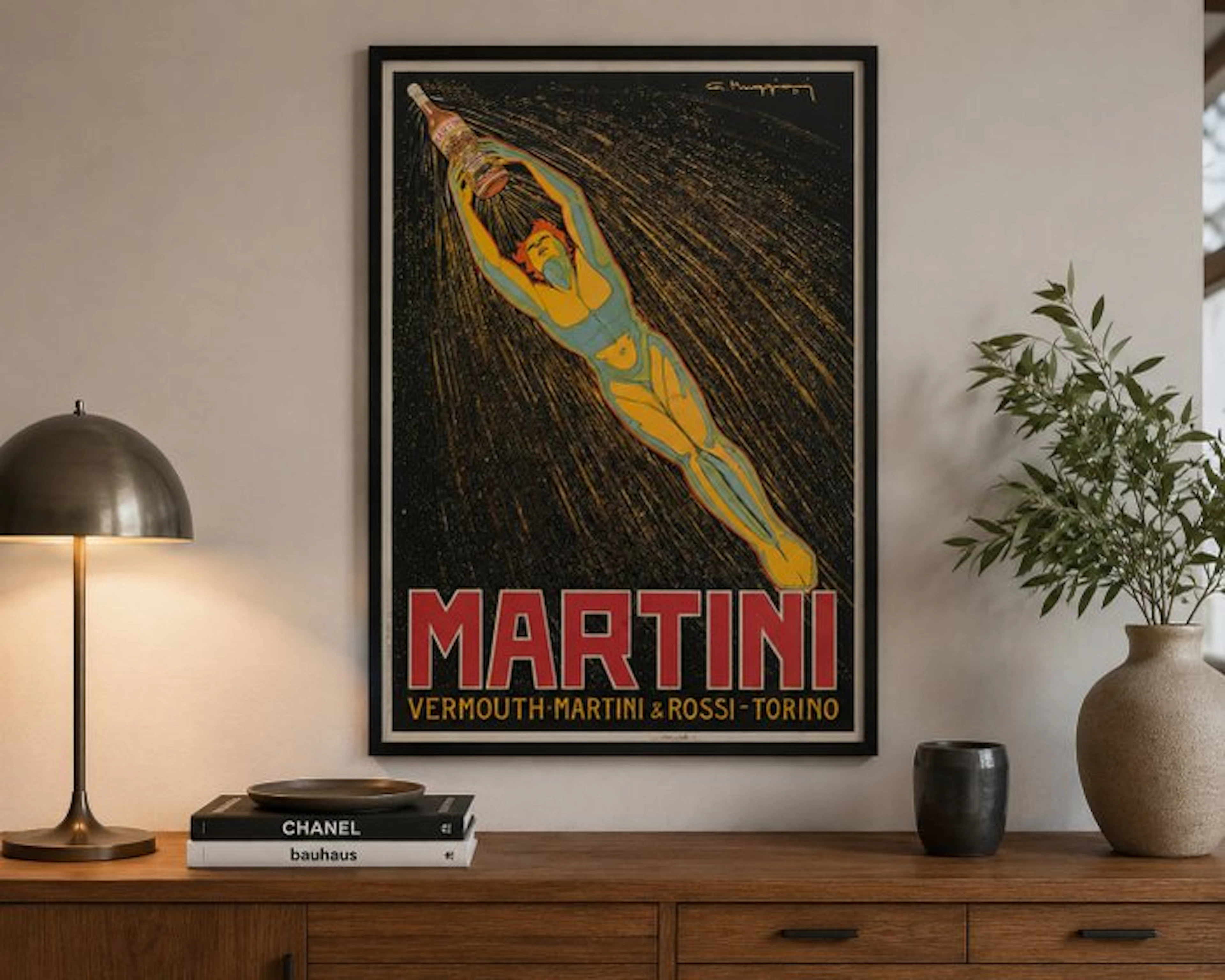 Giorgio Muggiani - Manifesto pubblicitario MARTINI - 1970s