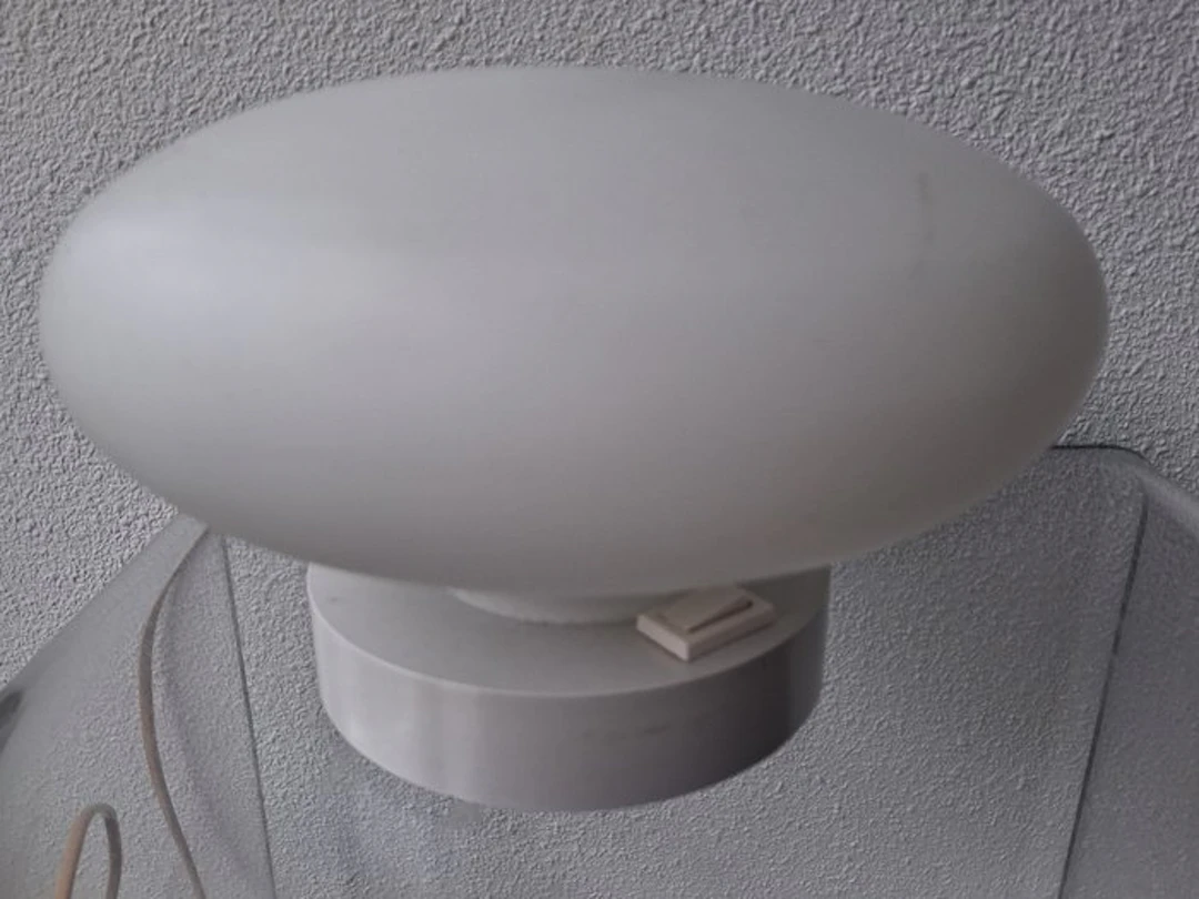 Table lamp - Mushroom - opal glass - Space Age model