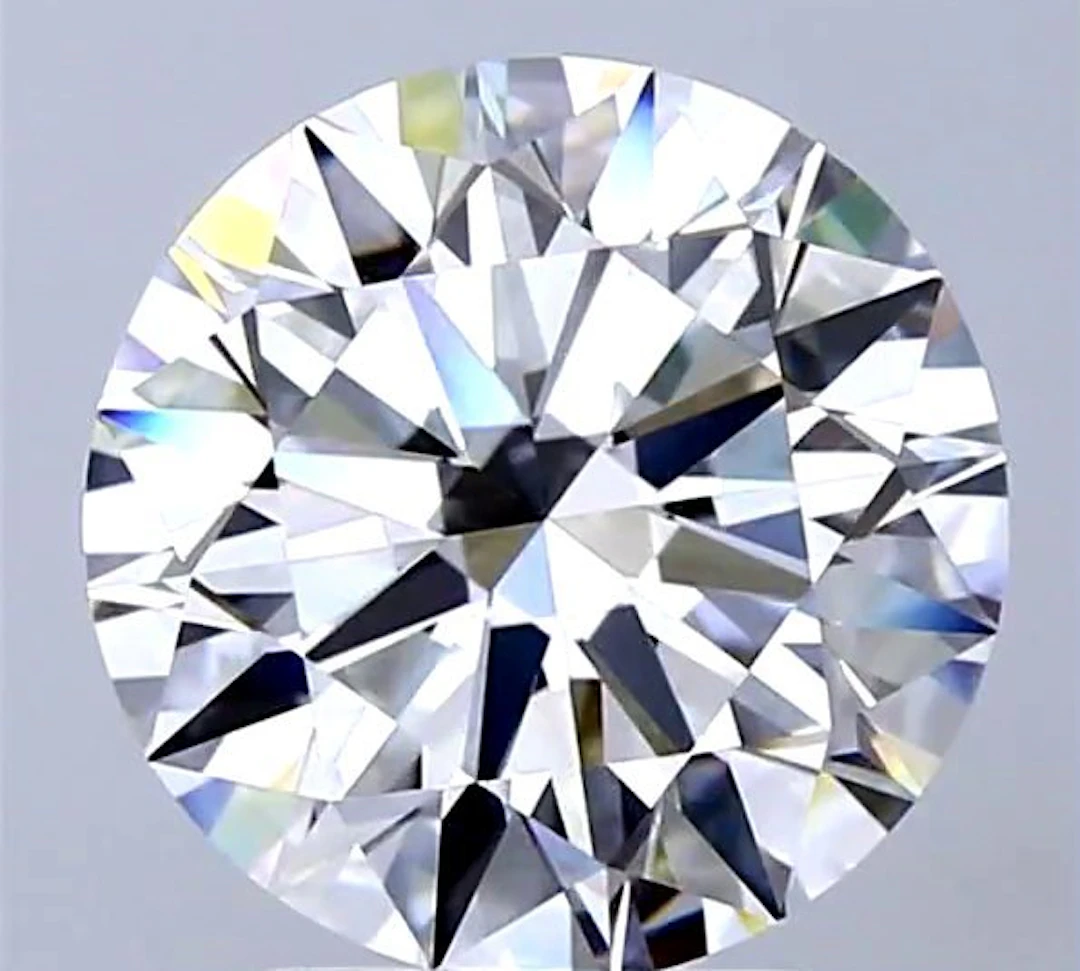 1 pcs Diamond (Natural) - 3.01 ct - Round - D...
