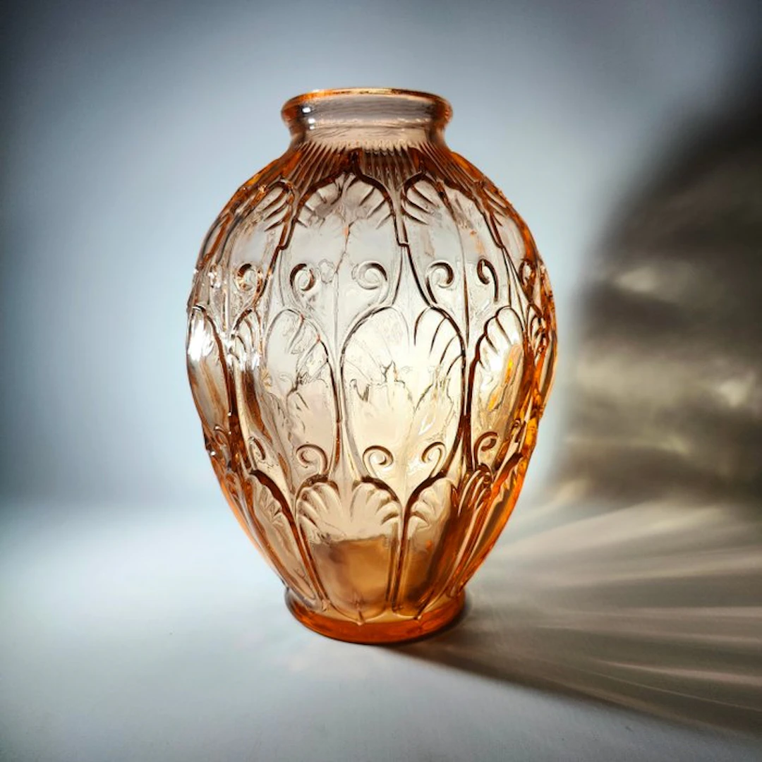 Val Saint Lambert - Charles Graffart - Vase - Girofla - Art Deco 1935 - Glass