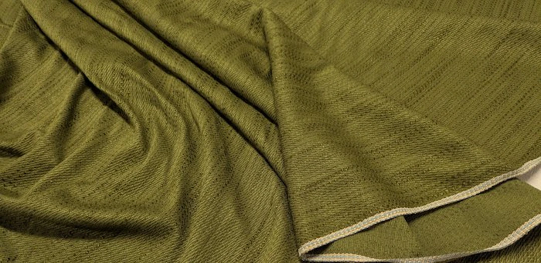 Grande Taglio Unico Vintage – Tessuto Jacquard Verde...