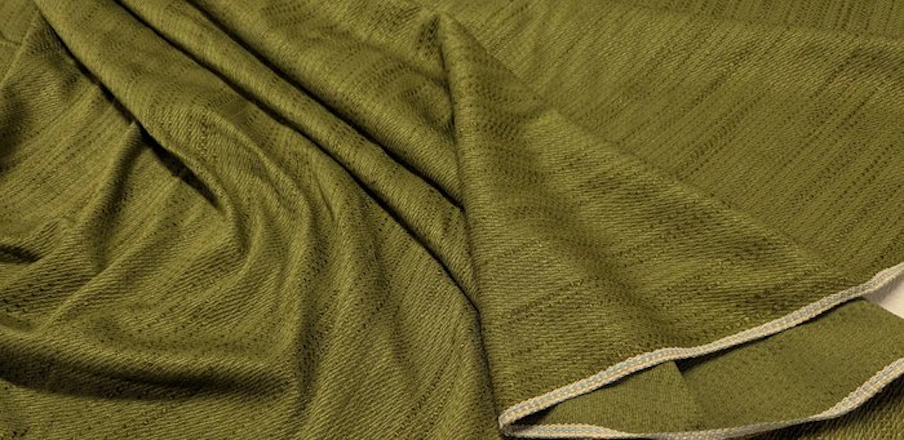 Grande Taglio Unico Vintage – Tessuto Jacquard Verde...