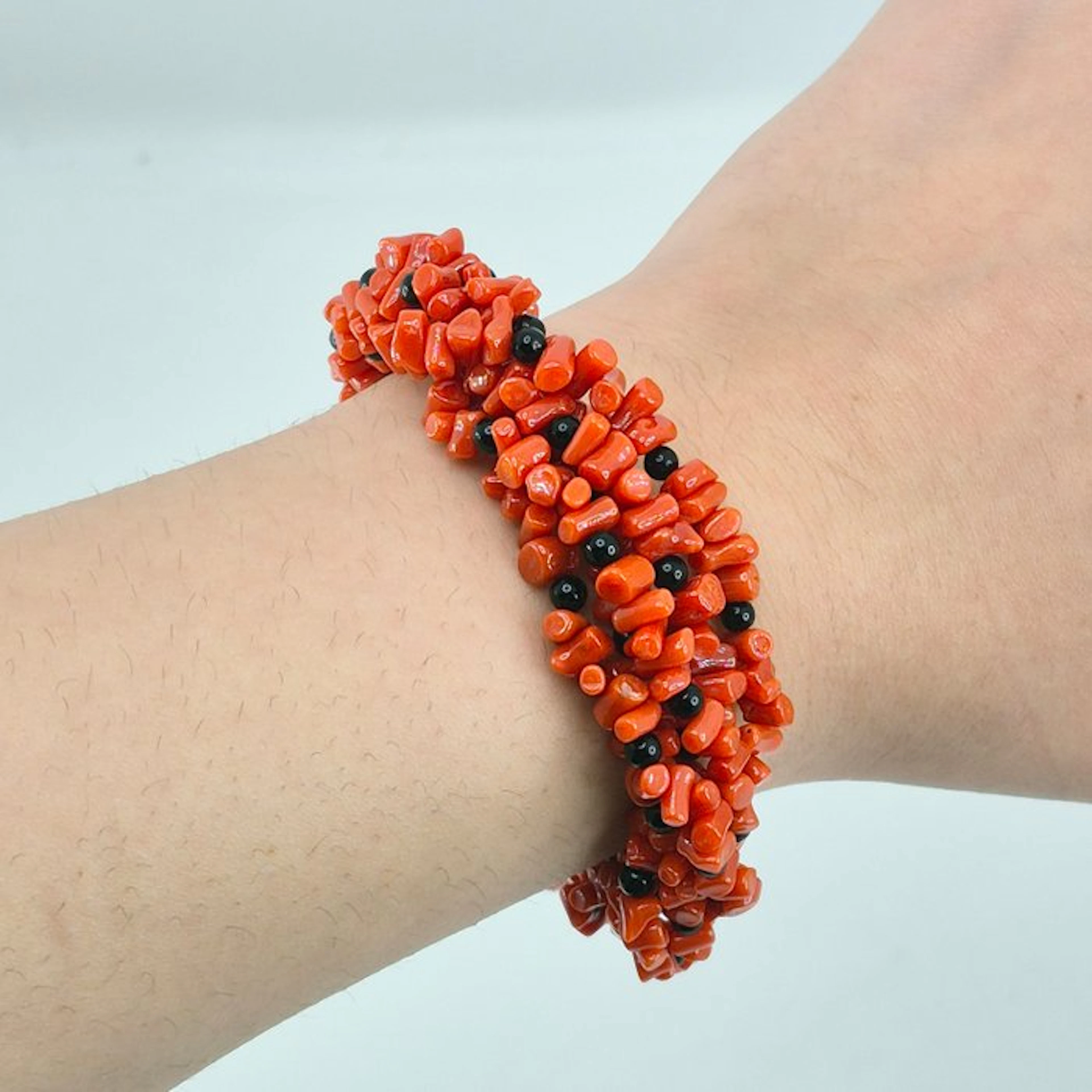 Coral - Silver - Bracelet - CORALLO MEDITERRANEO