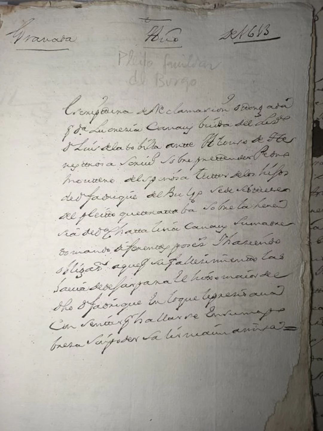 Document - Alguacil - Del Burgo - 1613