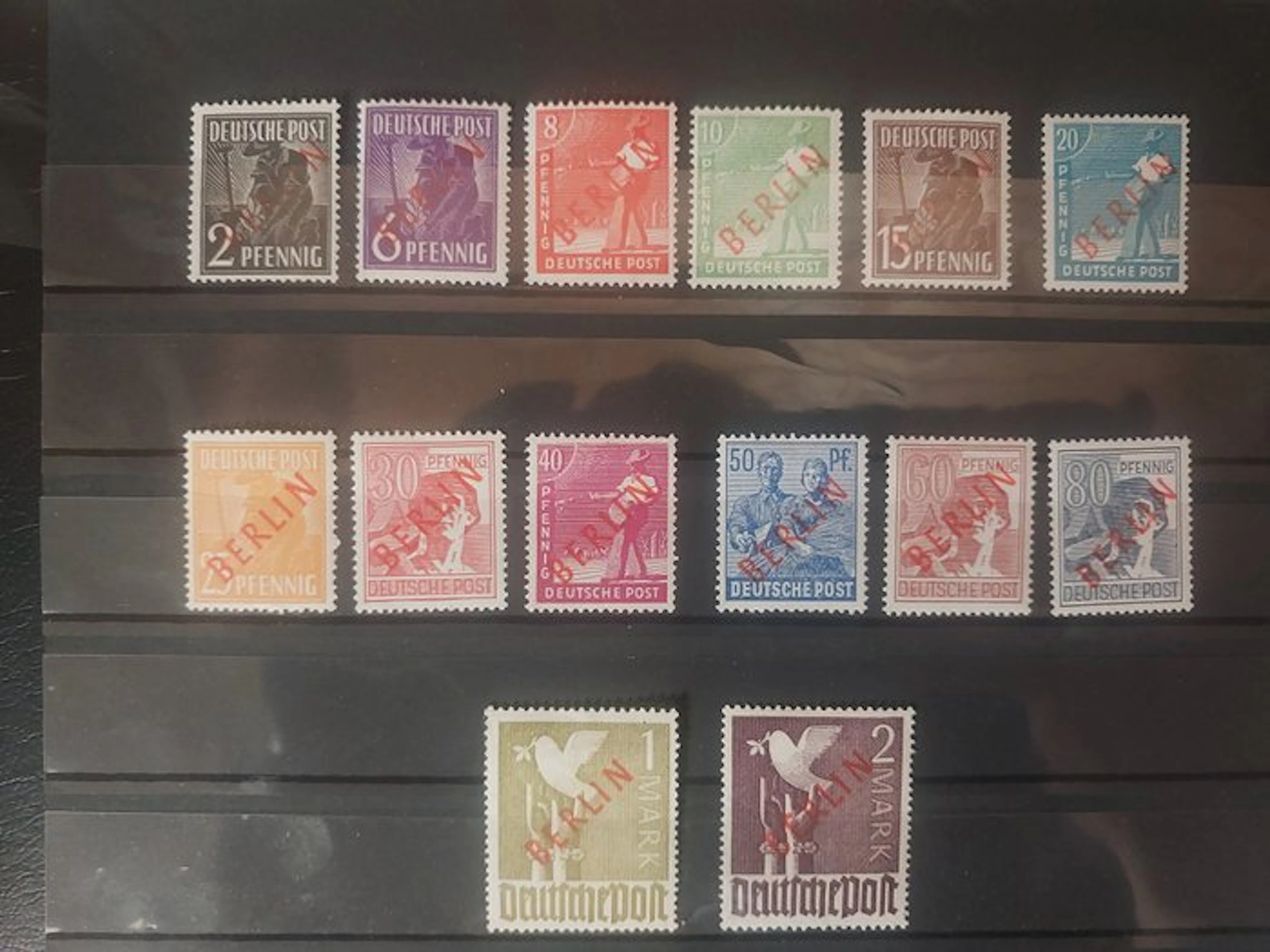 Berlin 1949/1949 - Berlin Red Overprint - Nr.21-34