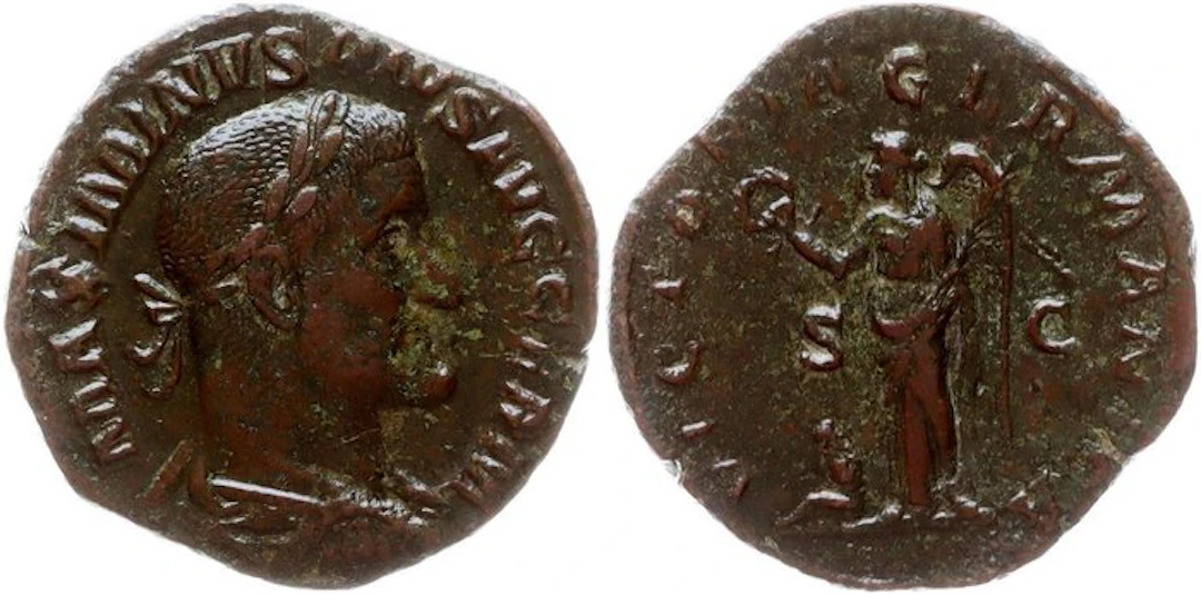 Roman Empire. Maximinus Thrax (AD 235-238). Sestertius Rom.