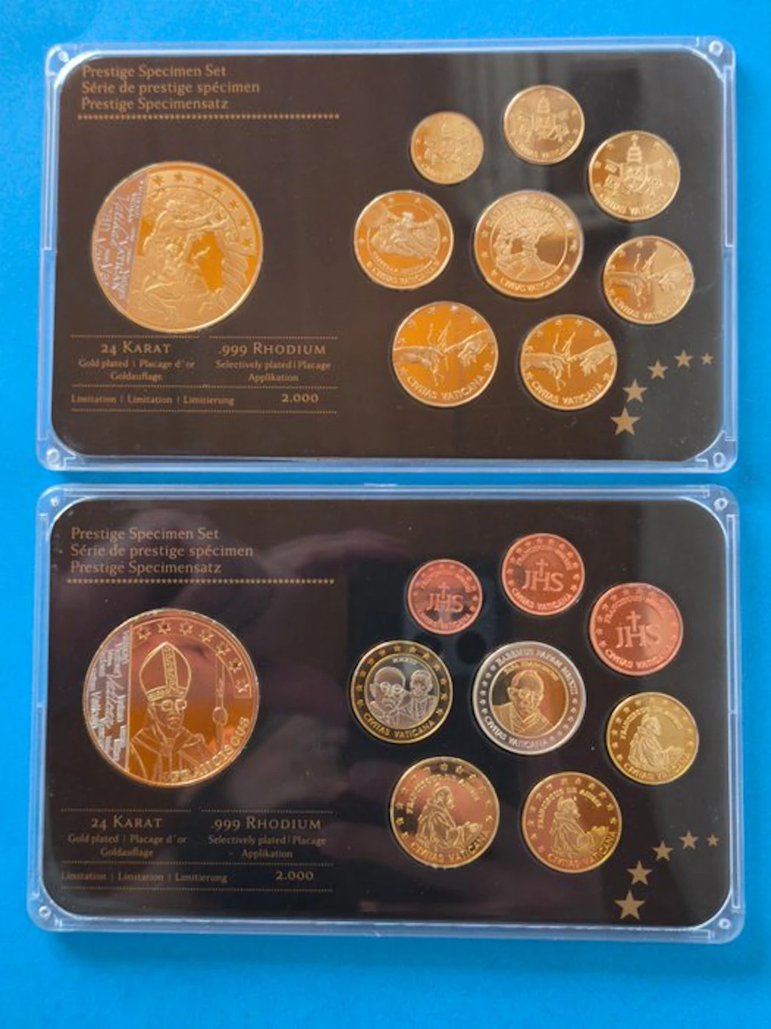 Vatican City. Probe Set Prestige Specimen Sets (x2) (No reserve price)
