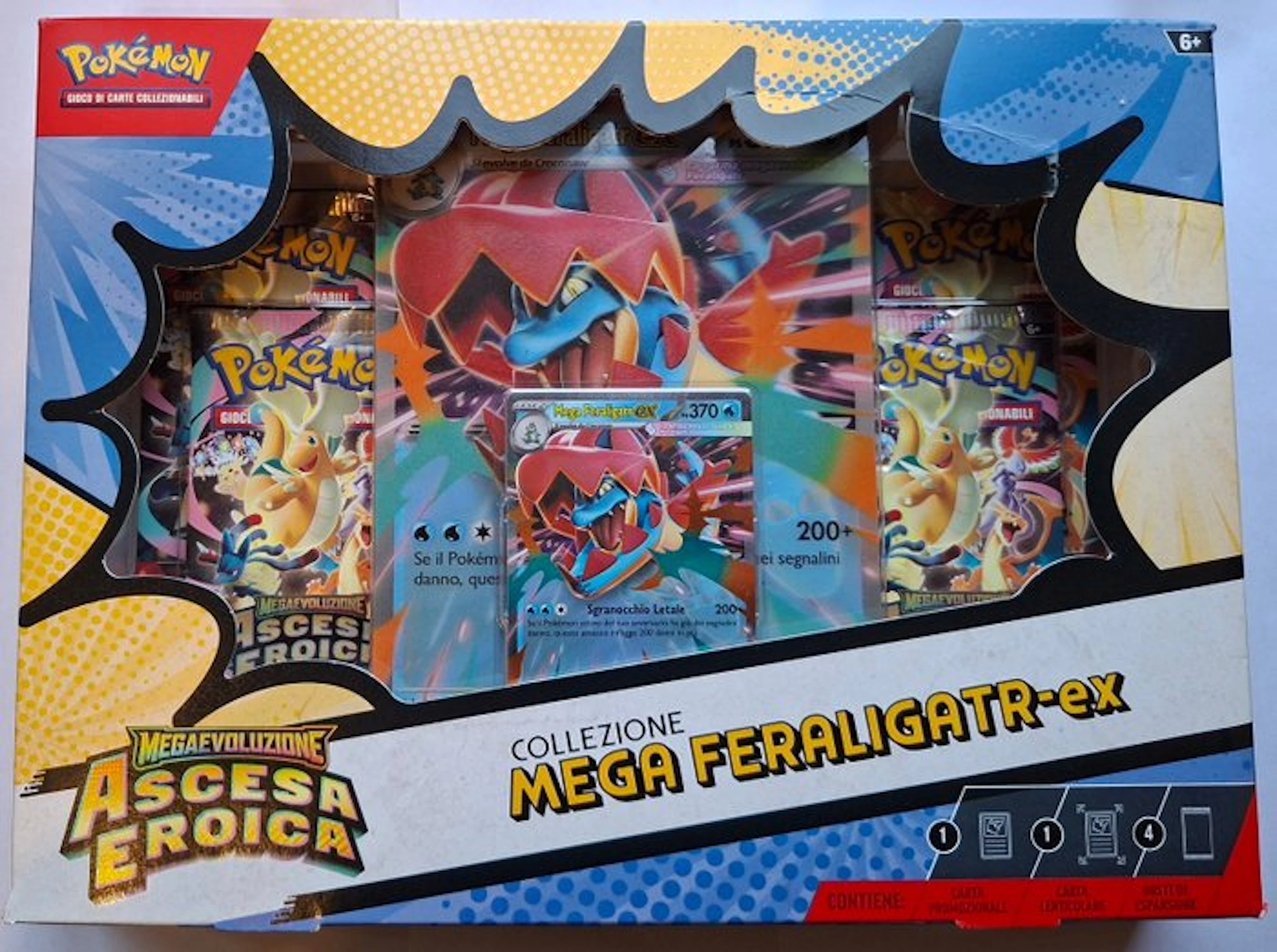 Pokémon - 1 Box - Collezione Mega Feraligatr-ex - Mega Evolution