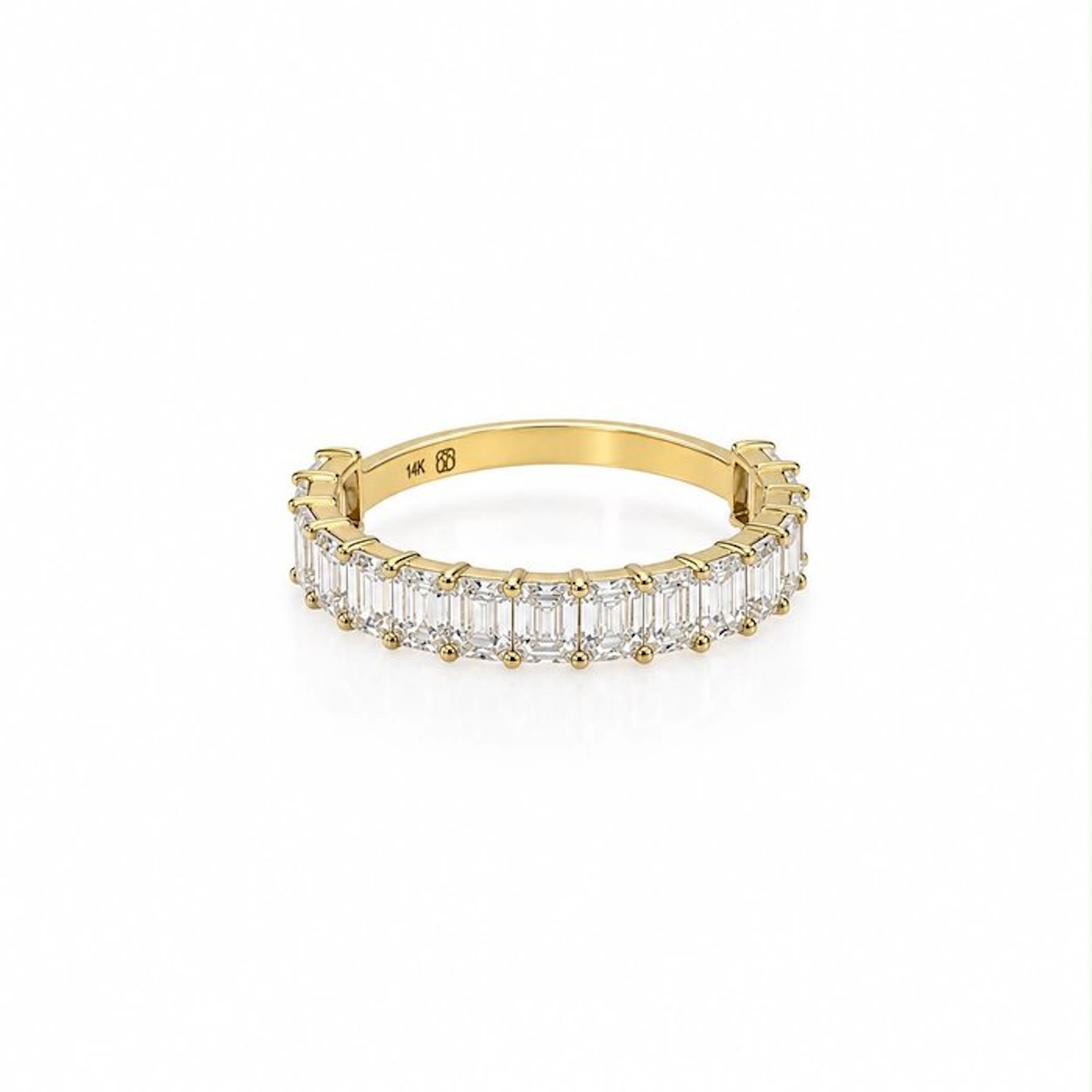 No reserve price - Ring - 14 kt. Yellow gold - 2.10ct. tw. Diamond (Lab-grown)