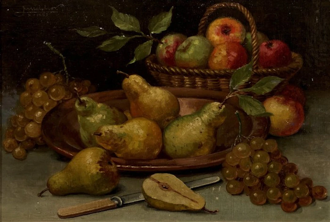 École Espagnole (c.1950) - Couper la Poire en Deux