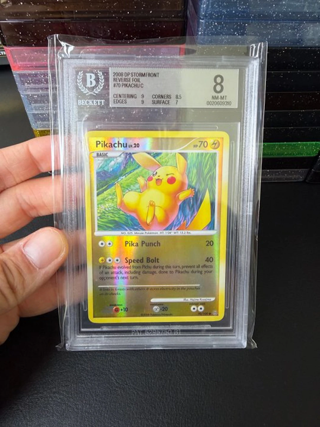 Pokémon - 1 Graded card - Pikachu 70/100 Foil