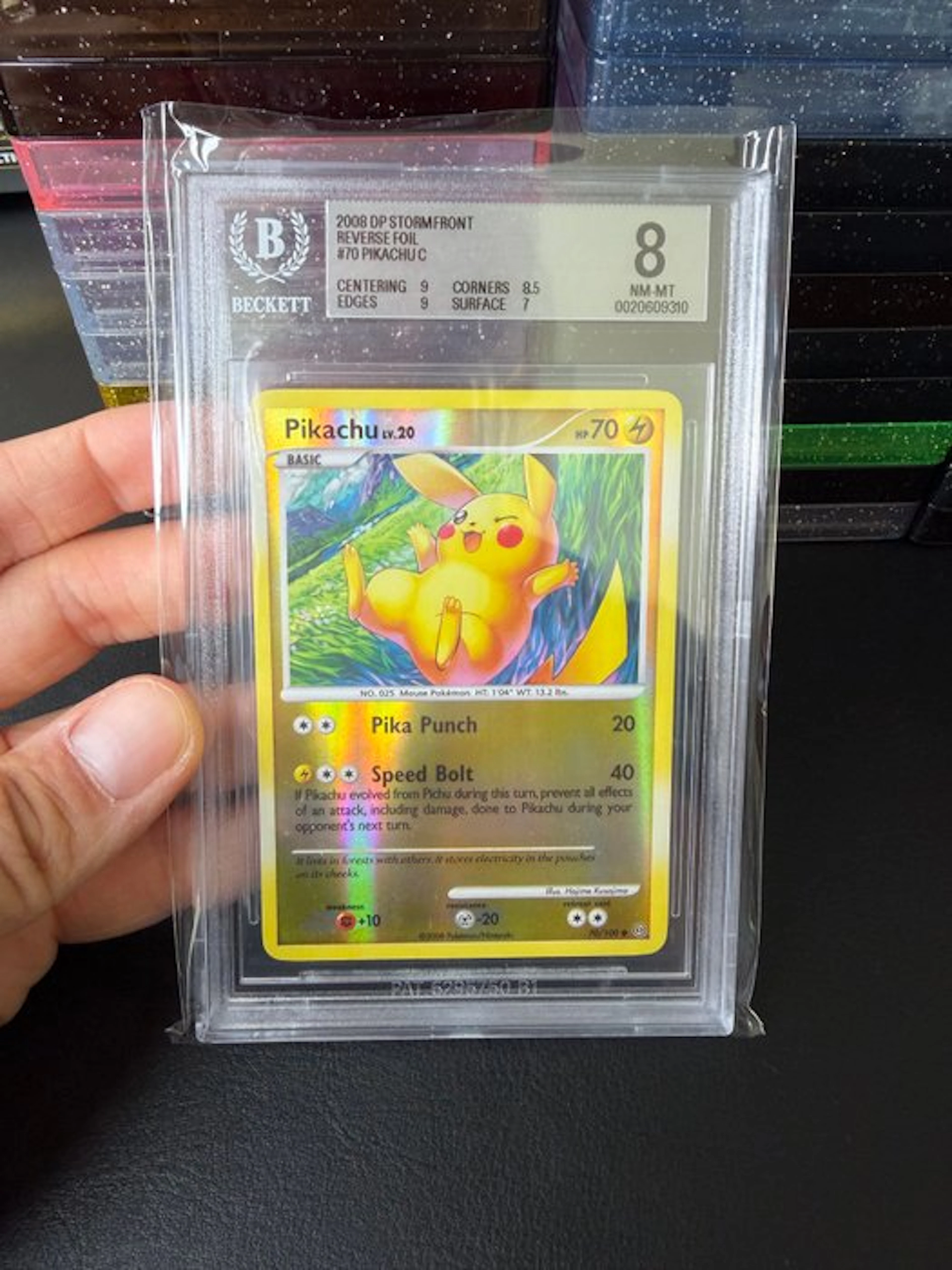 Pokémon - 1 Graded card - Pikachu 70/100 Foil