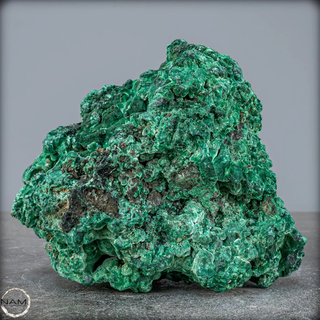 Very Rare Natural Fibrous Malachite-Stalactite Crystal Sculpture- 1253.79 g