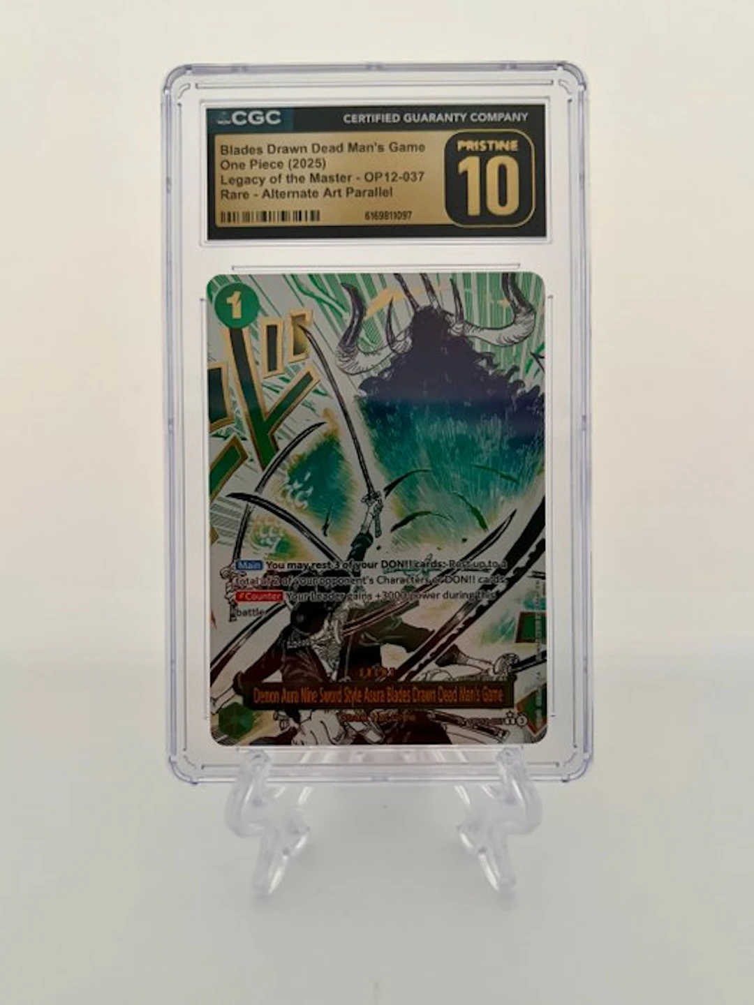 One Piece - 1 Graded card - One Piece - Blades Drawn Dead...
