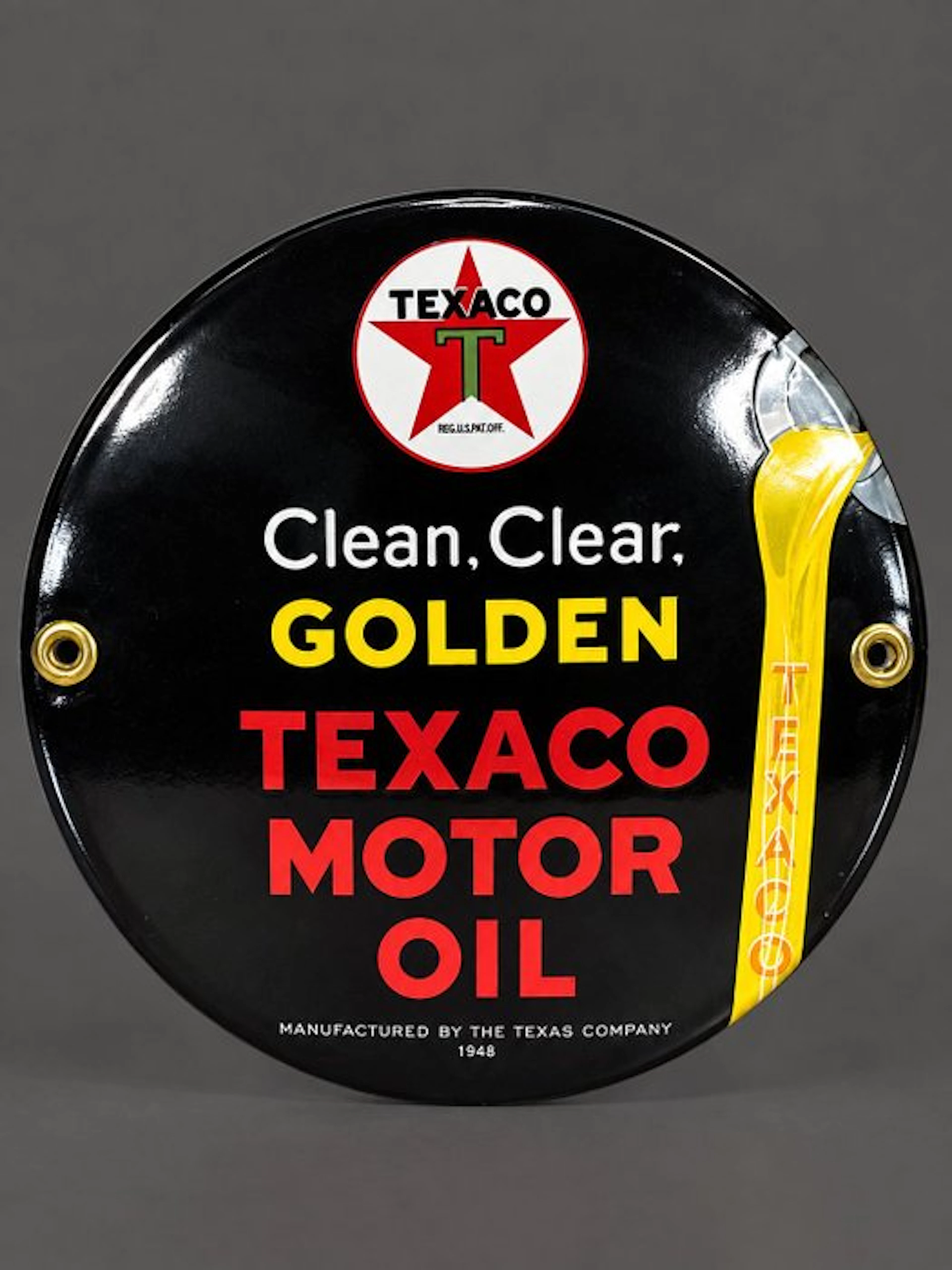 Texaco - Motor oil - Enamel sign - Enamel