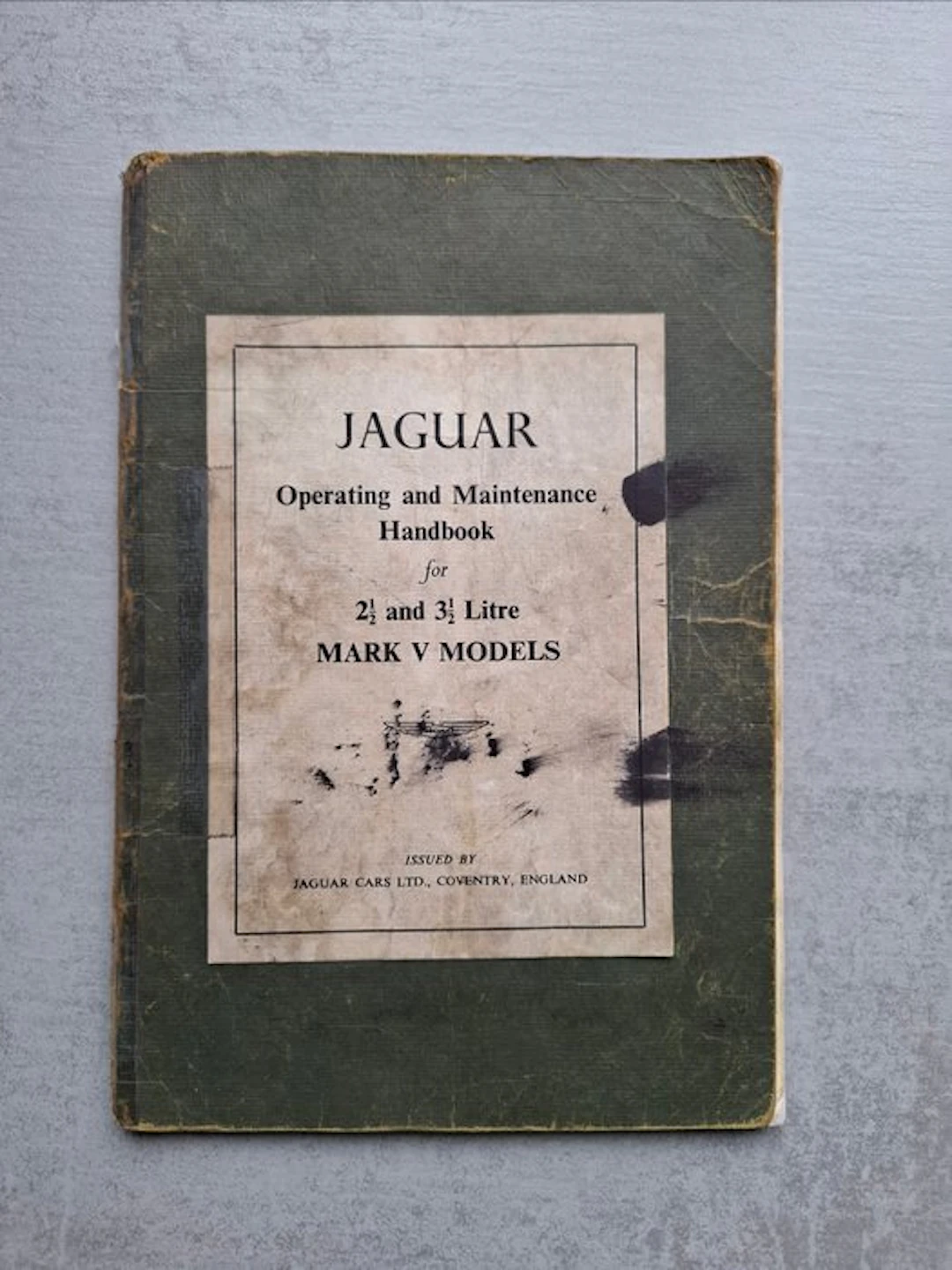 Manual - Jaguar - 2,5 & 3,5 Litre Mark V Models - 1949 - 1950