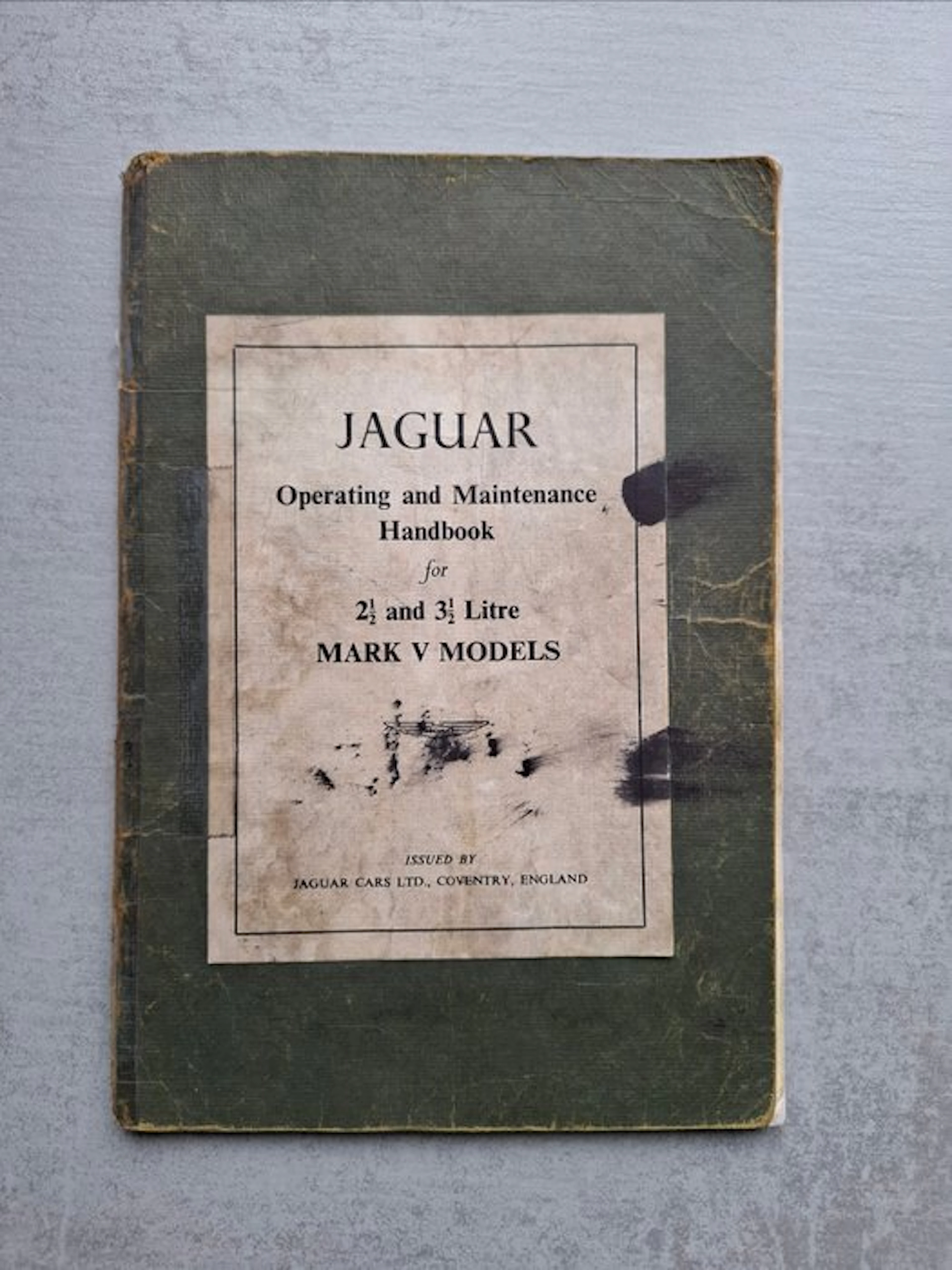 Manual - Jaguar - 2,5 & 3,5 Litre Mark V Models - 1949 - 1950