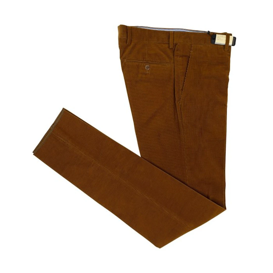 RUBINACCI NAPOLI - 46 IT - "Luca" Rust Cotton Corduroy...