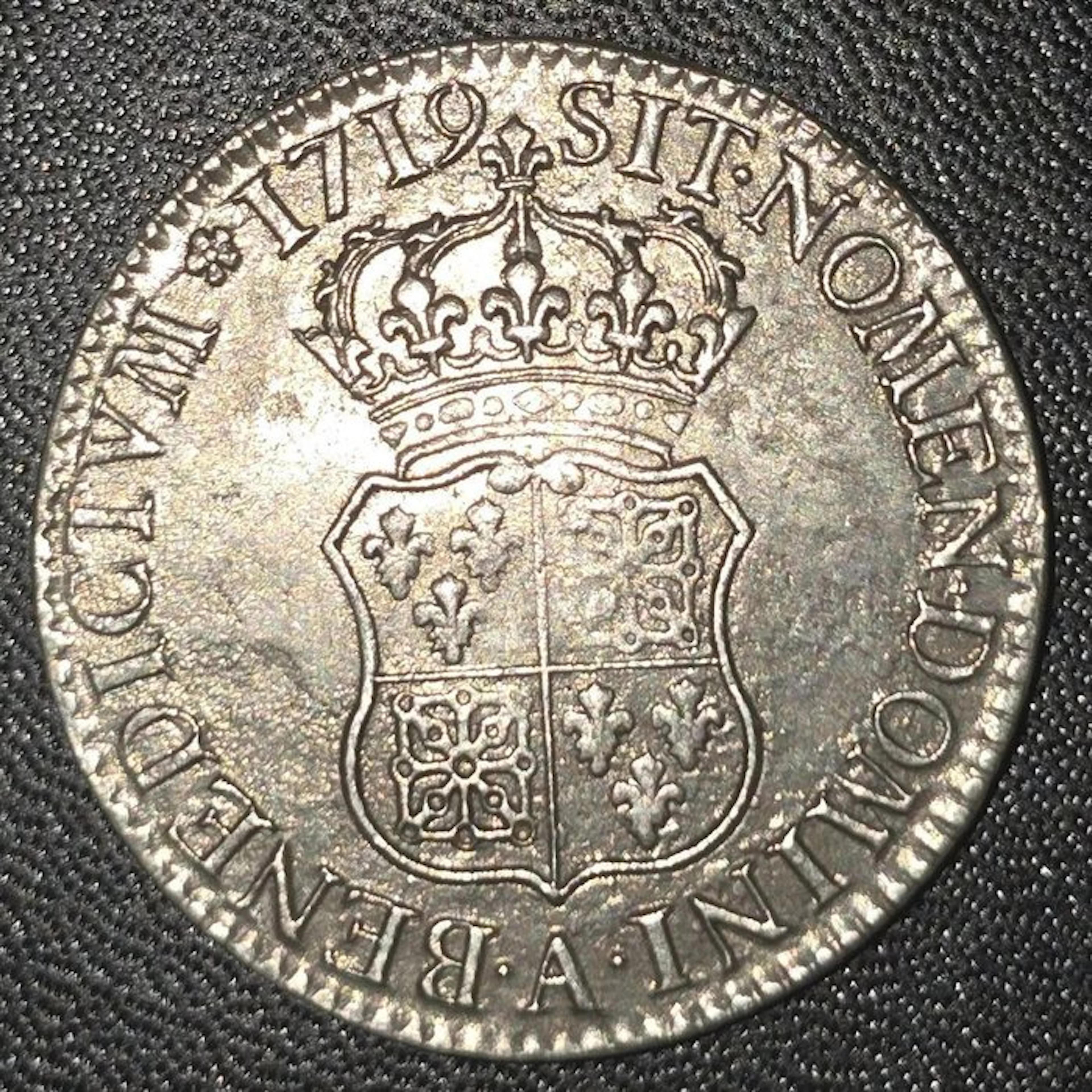 France. Louis XV (1715-1774). Ecu 1719-A, Paris