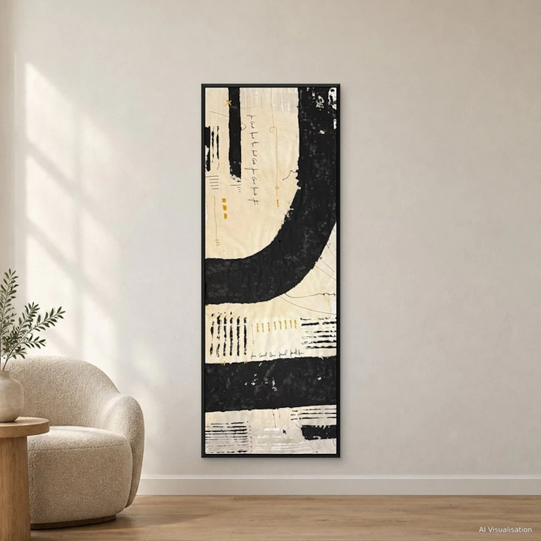 Laura Pinchete - Desestructuras en negro y beige. XXXL