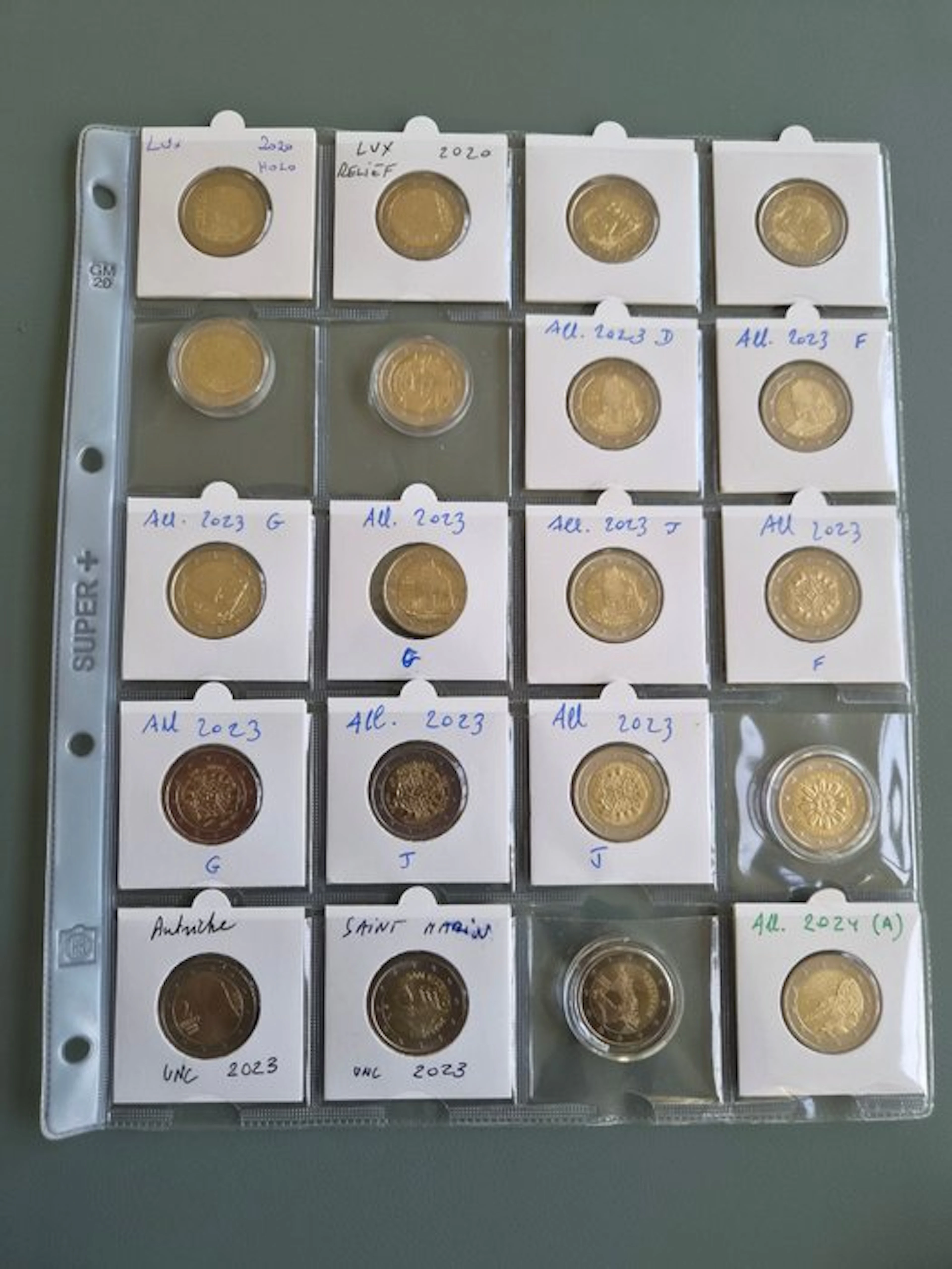 Europe. 2 Euro 2020/2024 (20 monnaies) (No reserve price)