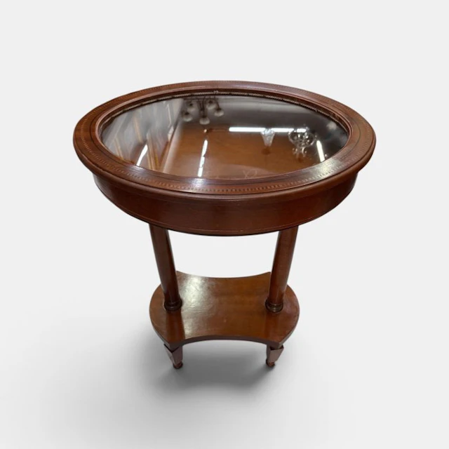 Side table - Mahogany, Ormolu, Glass