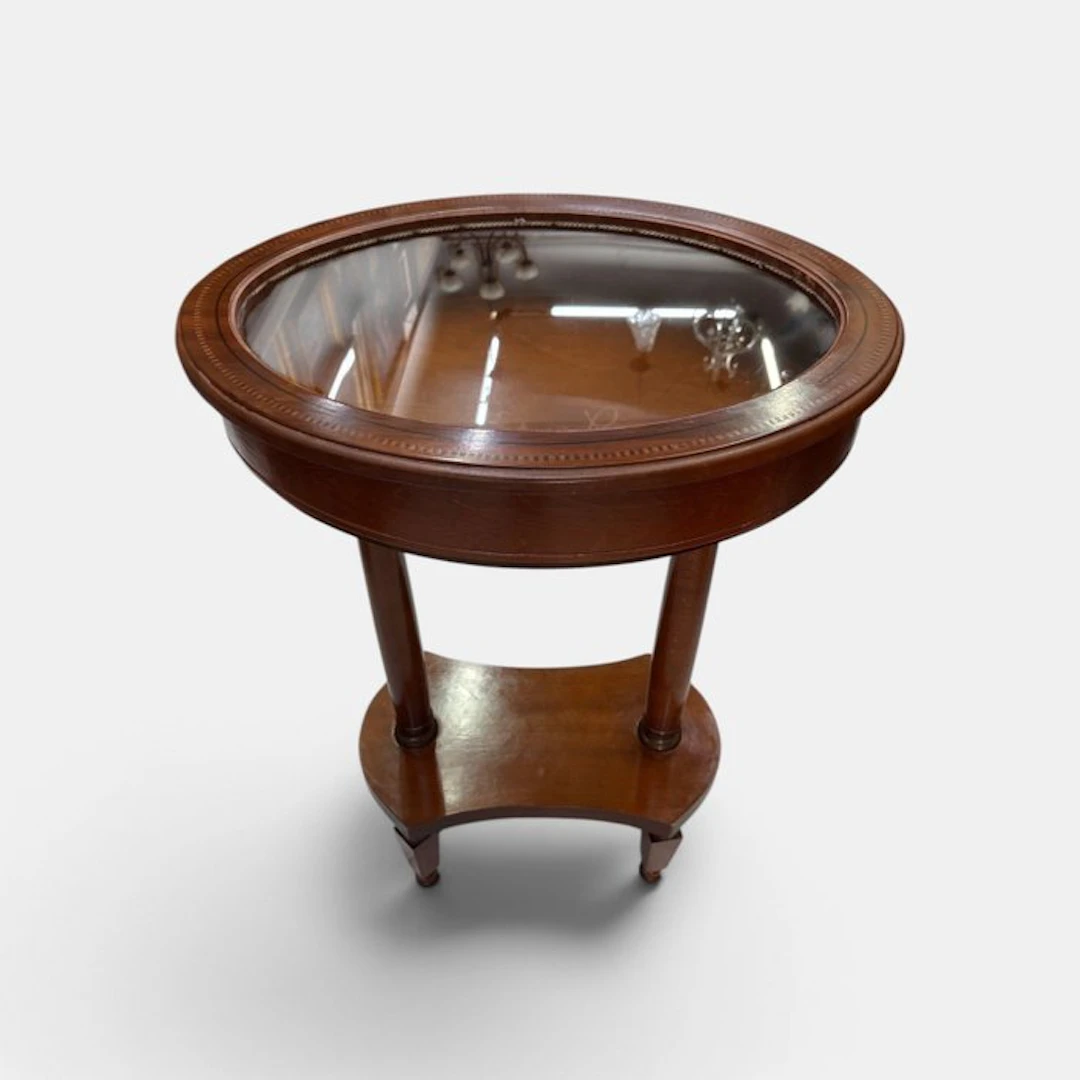 Side table - Mahogany, Ormolu, Glass