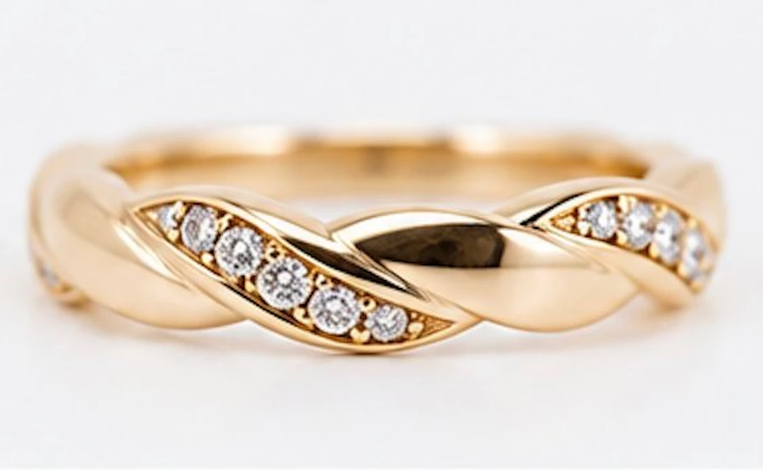 No reserve price - Engagement ring - 18 kt. Rose gold - 0.20ct. tw. - Diamond