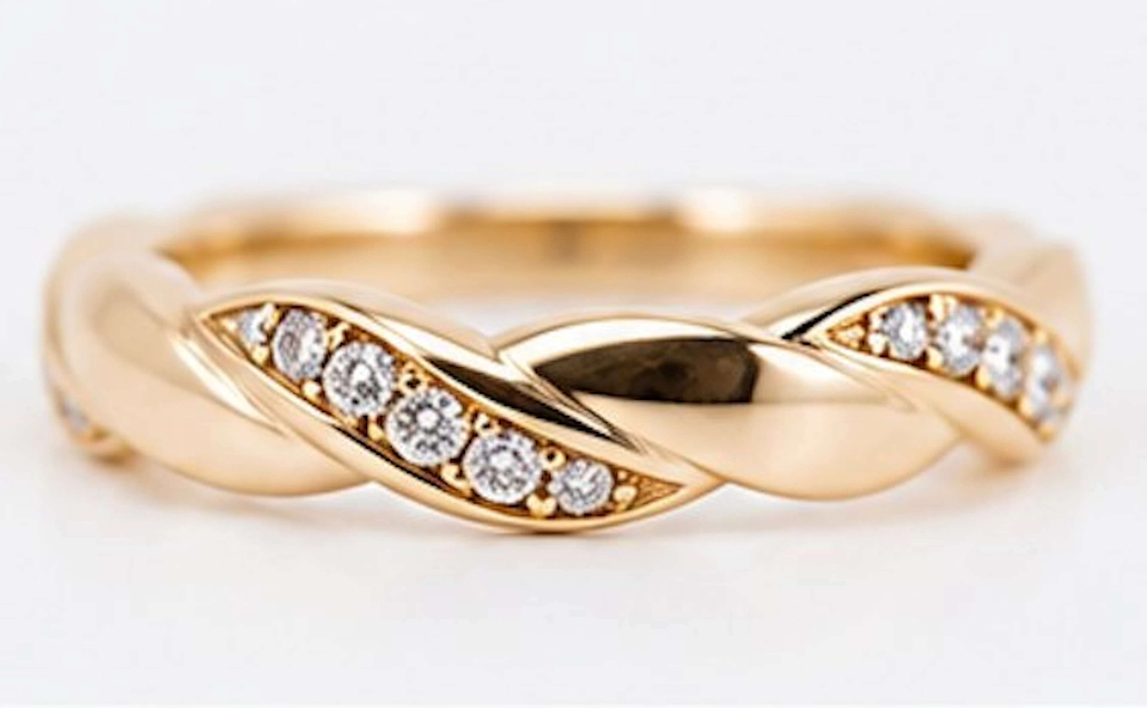 No reserve price - Engagement ring - 18 kt. Rose gold - 0.20ct. tw. - Diamond