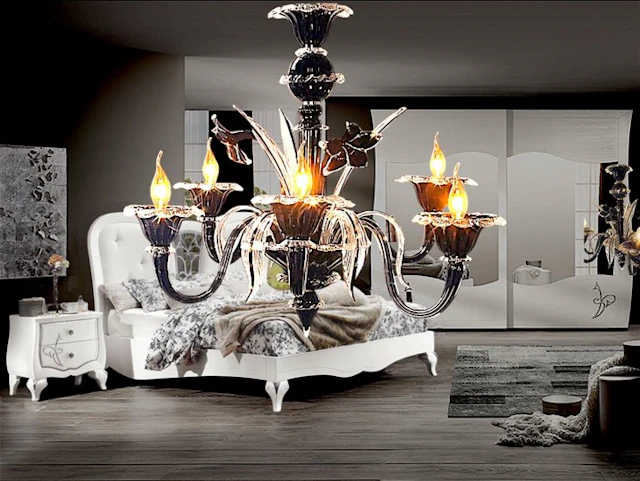 Lavai.it - Lavai.it - Chandelier - Nero 6Luci - Murano...