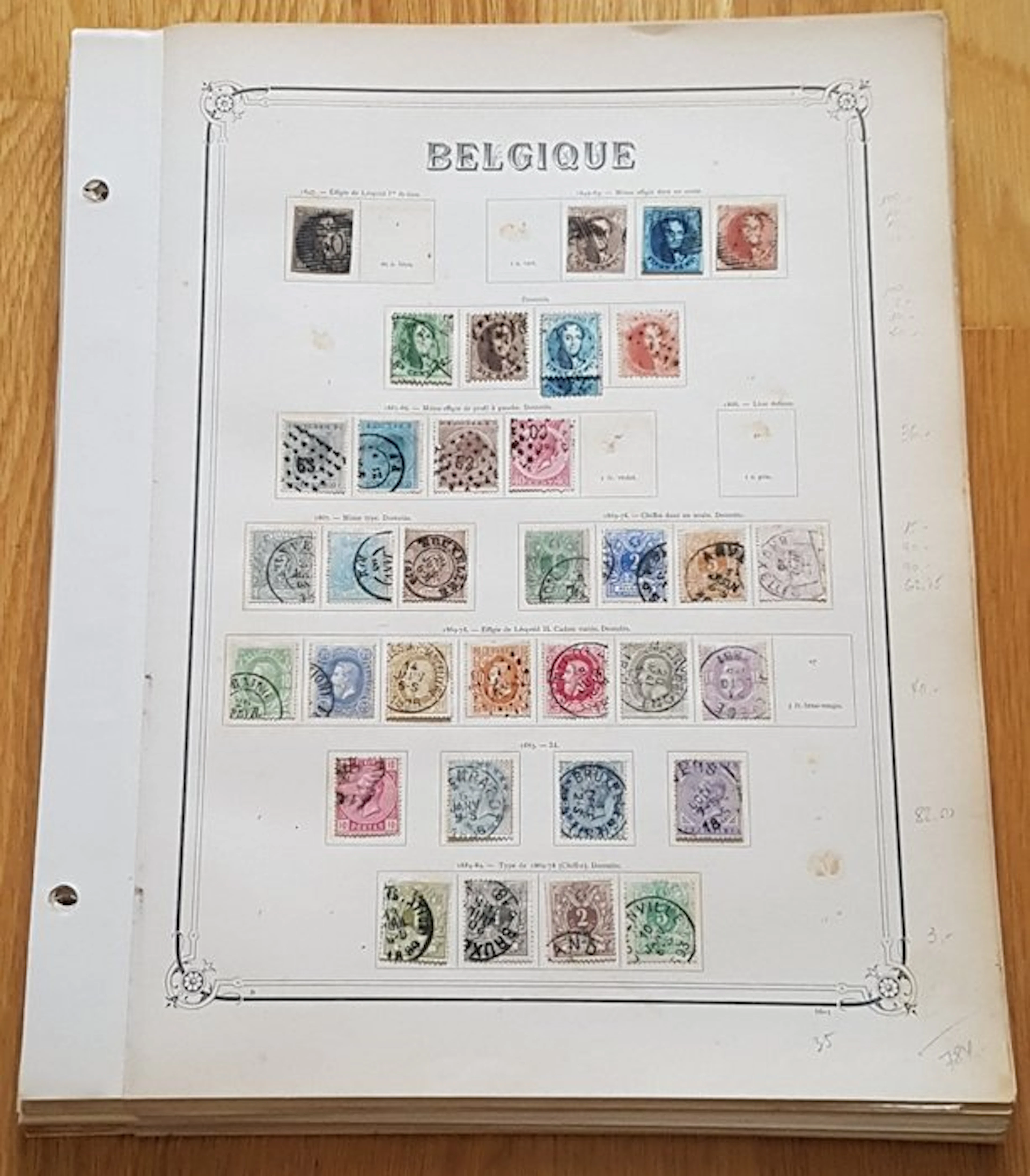 Belgium 1847/1984 - Antique collection with interesting values
