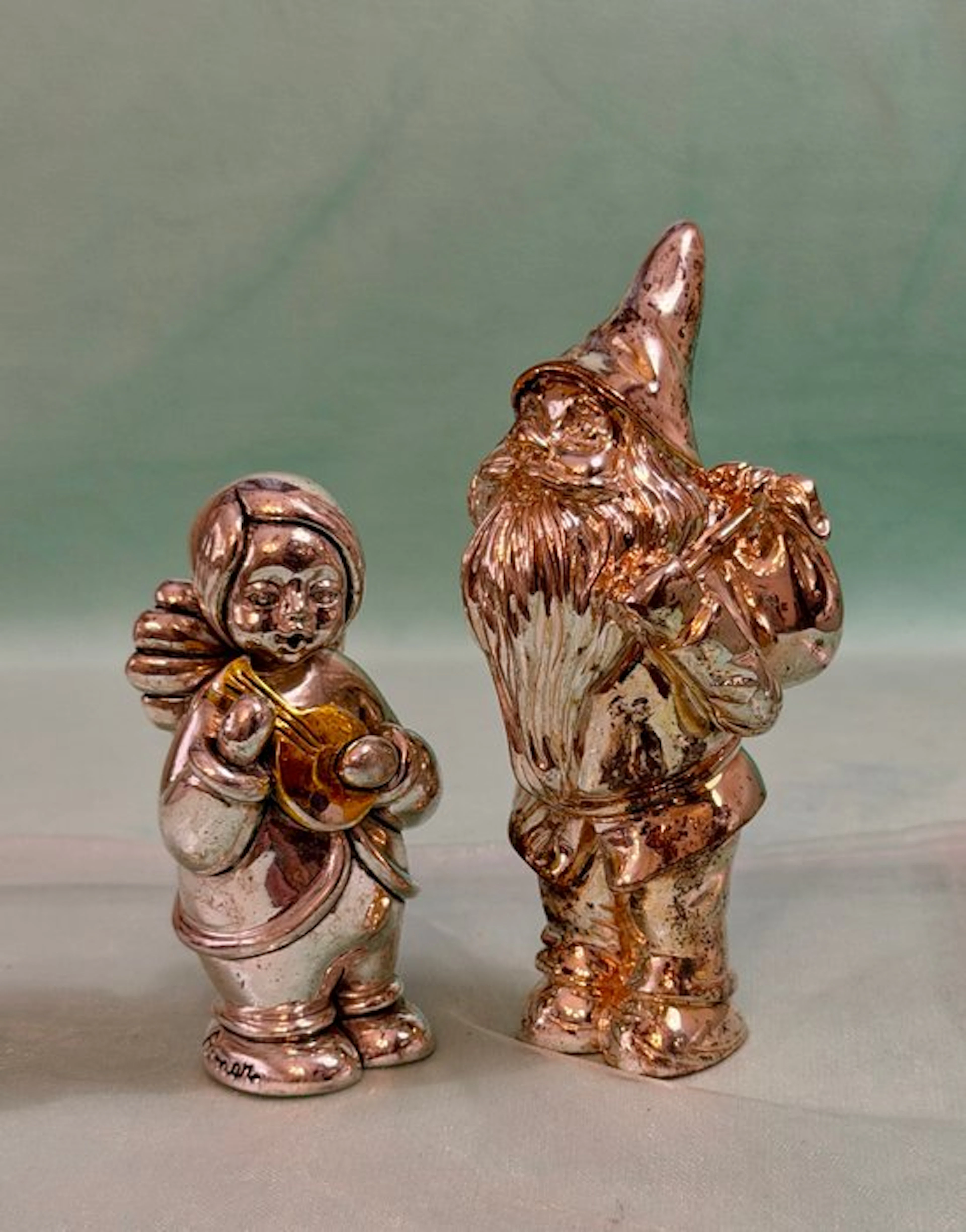 Romar Argento - Figurine - Charming Gnome and Angel Pair...